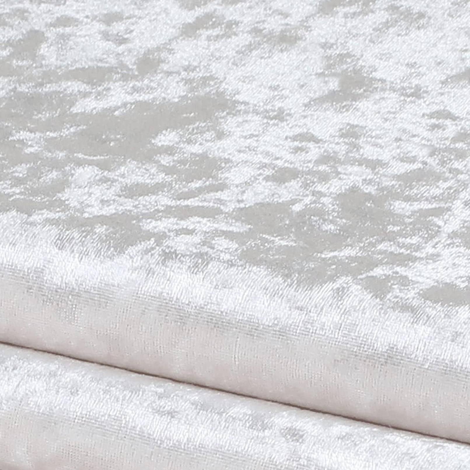 Tissu de robe en velours blanc au mètre coton résistant pour ameublement