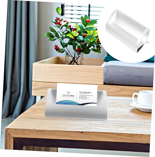 Miniatura 6 de Caja organizadora de tarjetas de presentación, decoración de tarjetas de visita para escritorio, soporte de tarjetas de visita de metal, estante