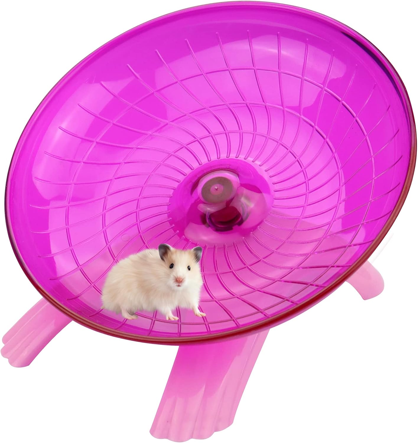 Flying Saucer Hamster Wheel With Silent Spinner 18cm for Cage Dwarf
