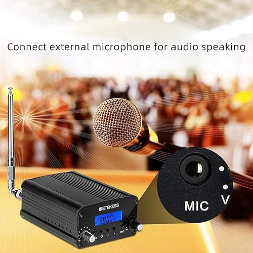 Miniatura 4 de Retekess TR509 Transmisor FM para iglesia, estación de radio estéreo de largo alcance de modo dual con receptor de radio FM portátil PR13 con
