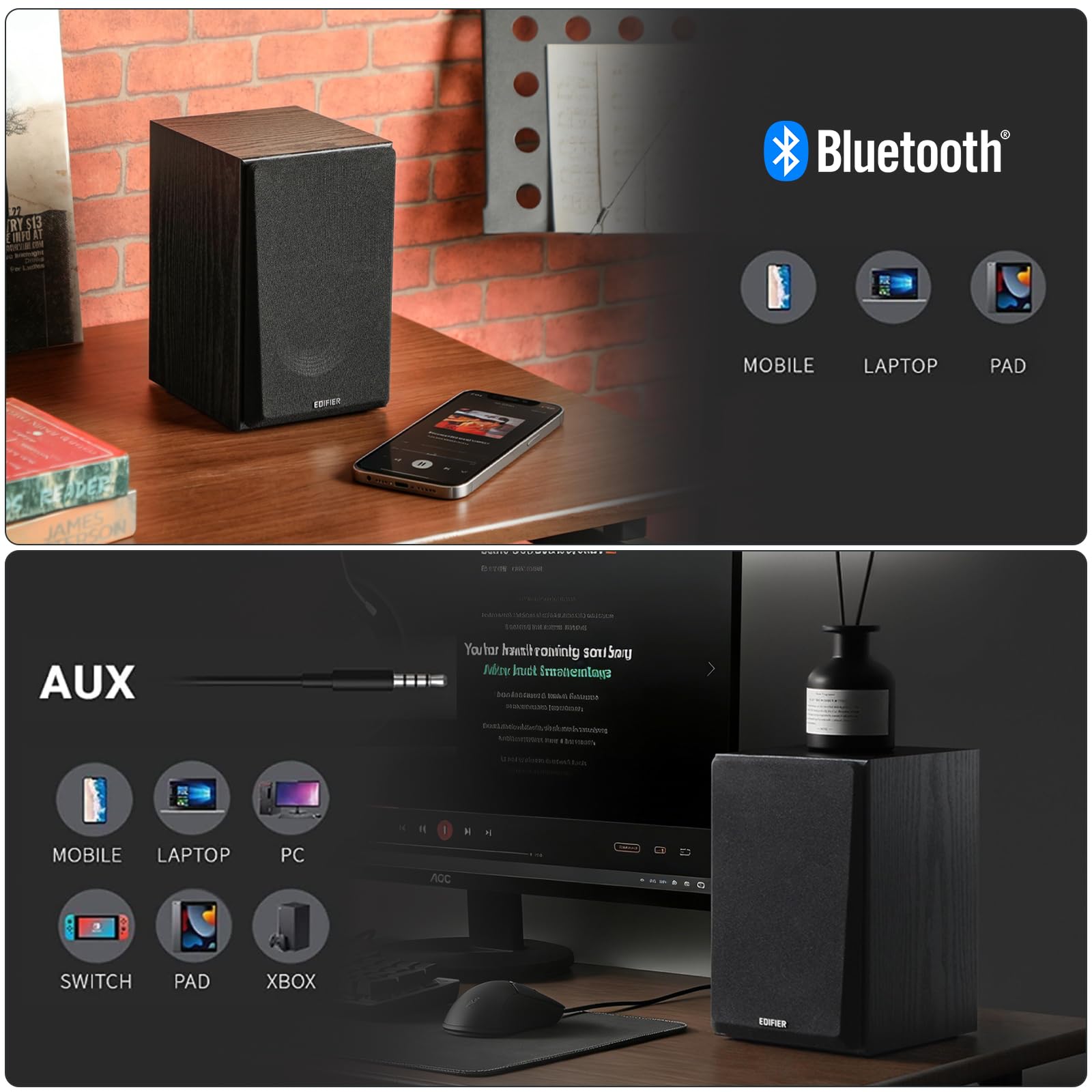 Edifier R990BT 2.0 Active Multimedia Speakers - Bluetooth