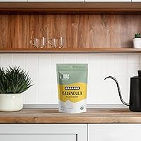 Vista 8 de J Mac Botanicals, Flor de caléndula orgánica (4 onzas), flores y pétalos secos enteros, té de hojas sueltas, flor de caléndula, orgánico certificado