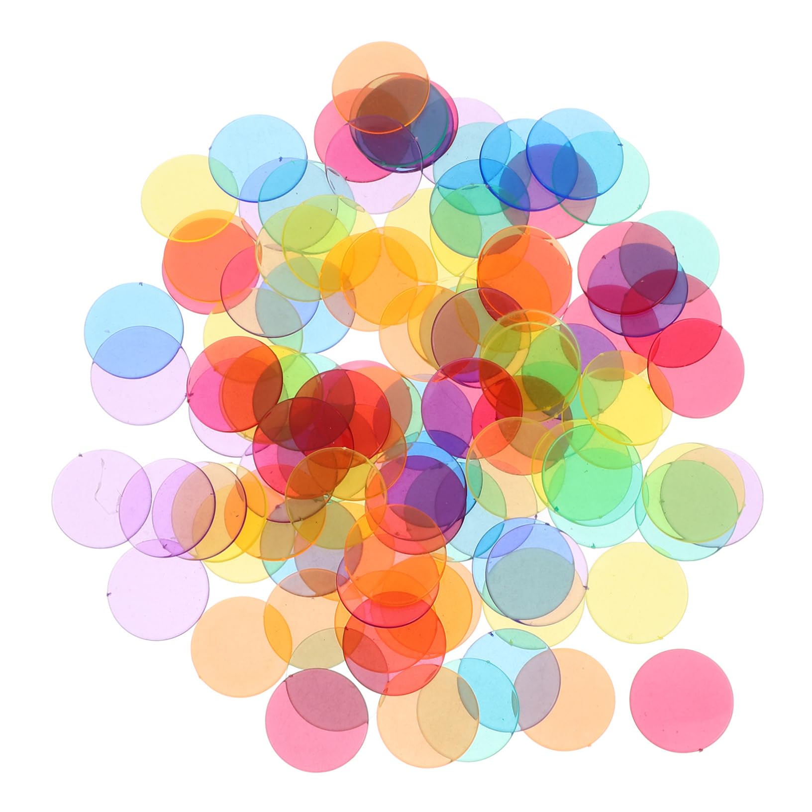 ERINGOGO 100pcs Plastic Bingo Chips Bingo Counting Tokens for Boys and Girls Game Supplies