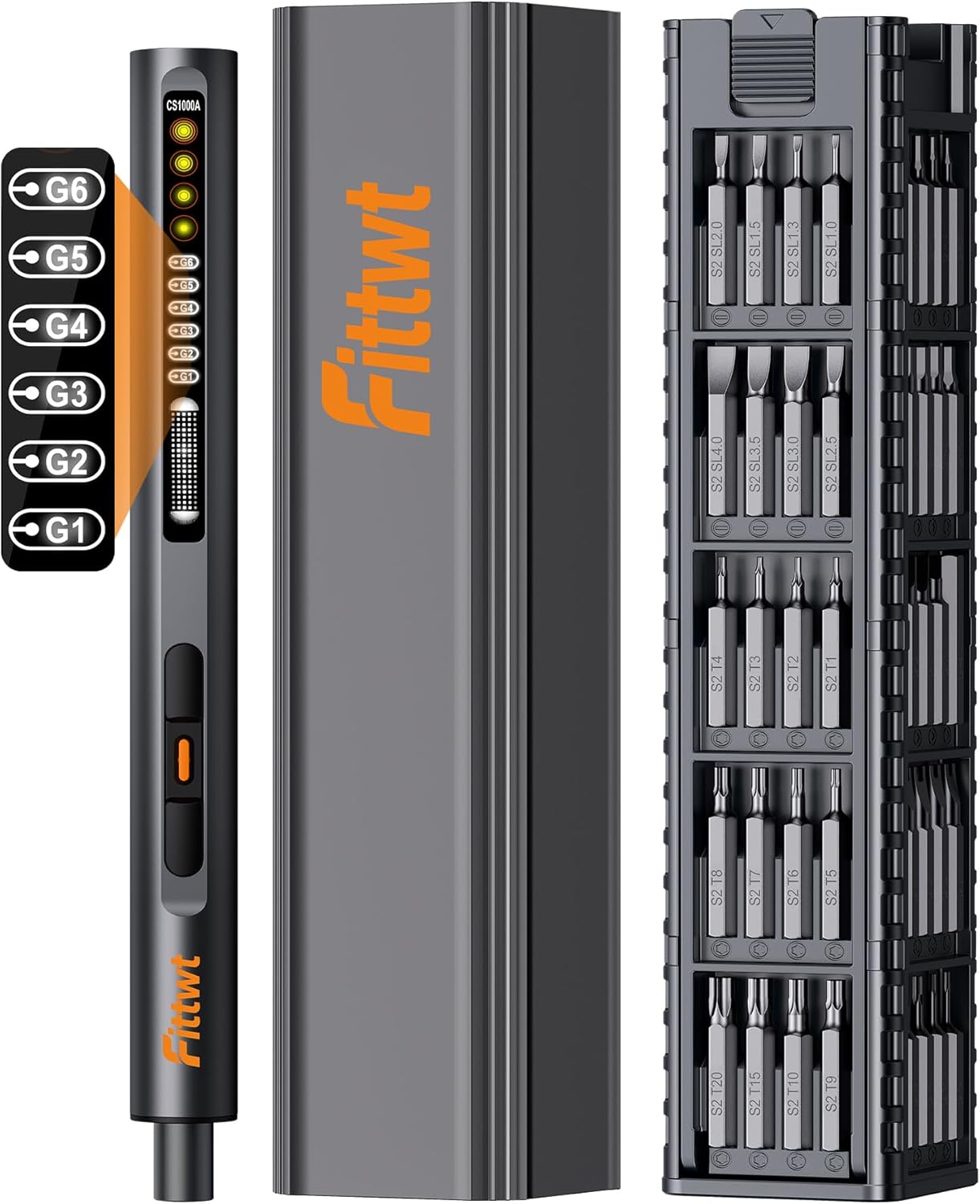 73 IN 1 Mini Electric Screwdriver Set,OLED Smart Display Screen,6 Torque Settings Max 0.7N.m,500 mAh Battery,Small Precision Screwdriver,Repair Tool for Watch,Camera,Computer,Glasses,Phone,Laptop