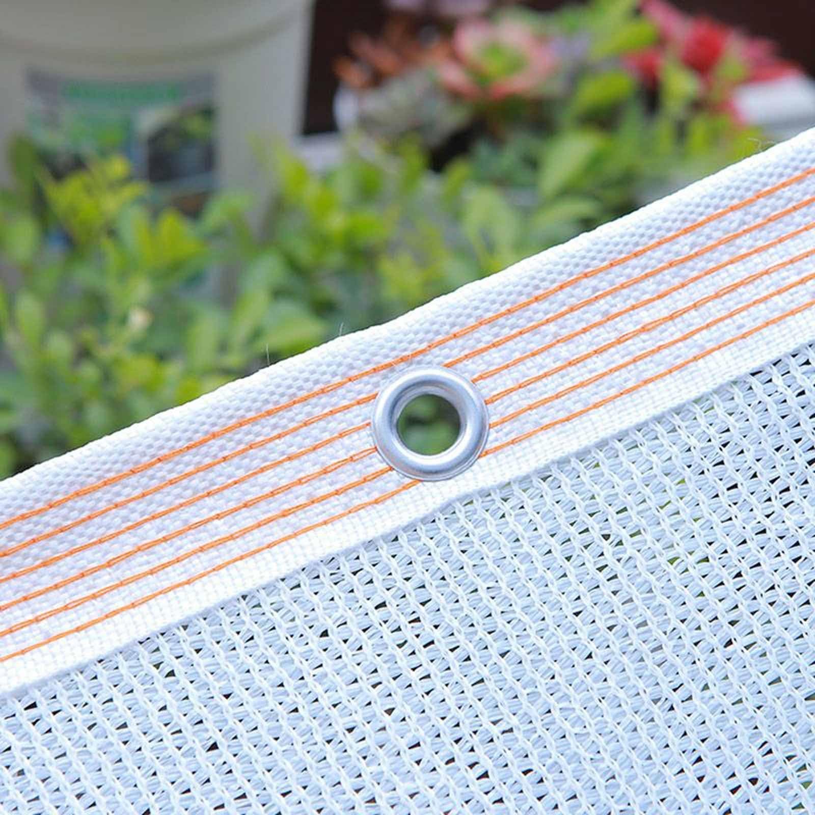 Filet d'ombrage 75 % blanc pour serre et bâtiment agricole et couverture de parking. Tailles disponibles : 1 x 2 m, 2 x 2 m, 2 x 3 x 4 m, 6 x 8 m (2 x 9 m)