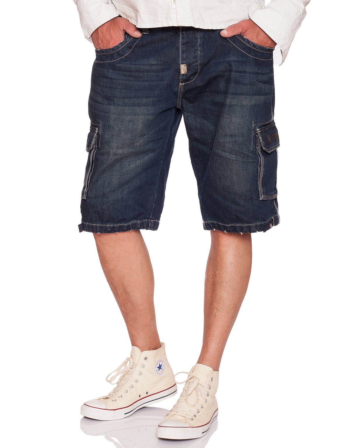 UNCS Hawk Men's Cargo Jeans Shorts, Size M-5XL