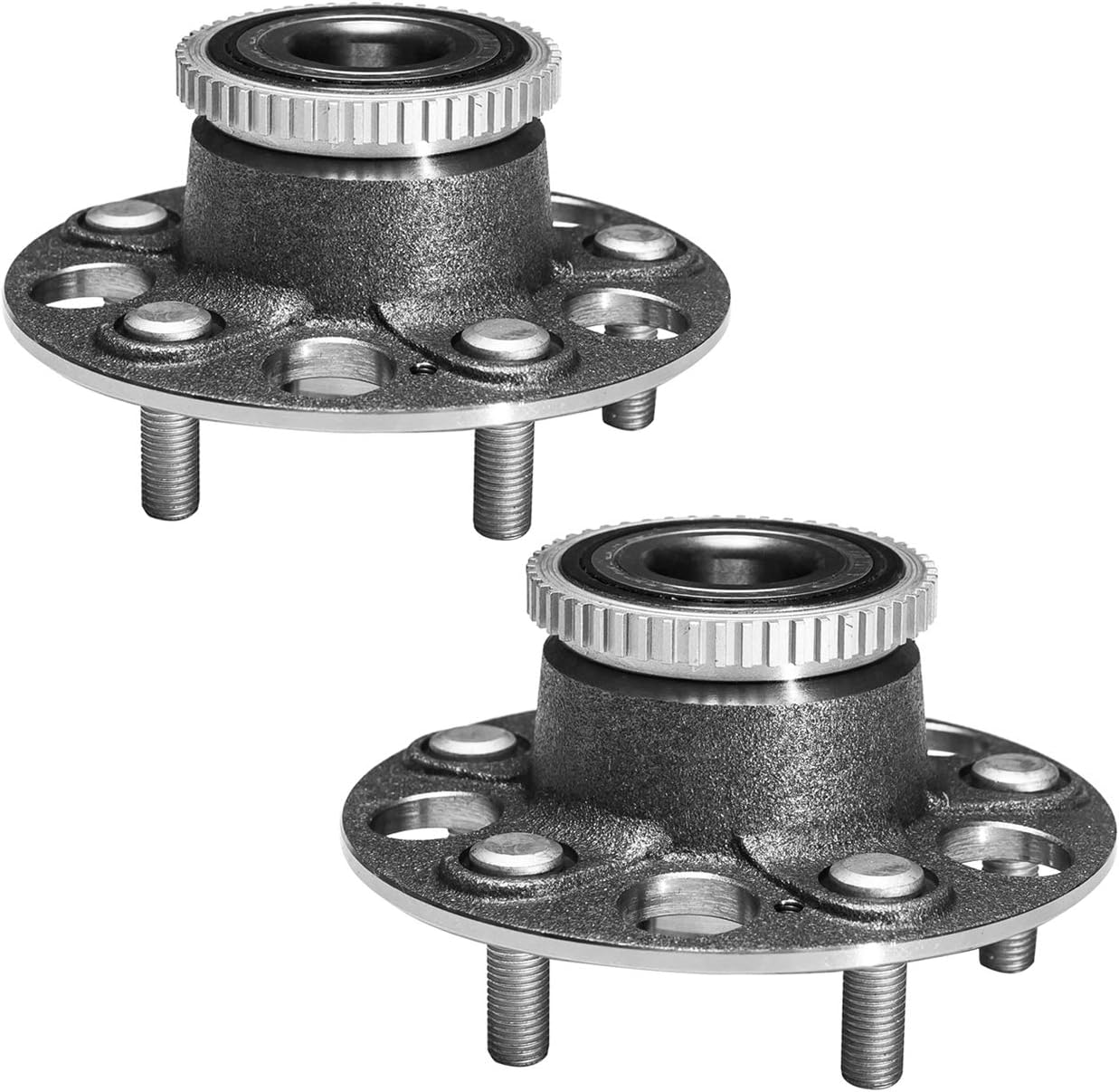 TUCAREST 512179 x2 Rear Wheel Bearing and Hub Assembly Compatible with 1998 1999 2000 2001 2002 Ho-nda Accord (for 3.0L w/Rear Disc Brakes and 4-Wheel ABS Models) /99-03 Ac-ura TL [5 Lug W/ABS]