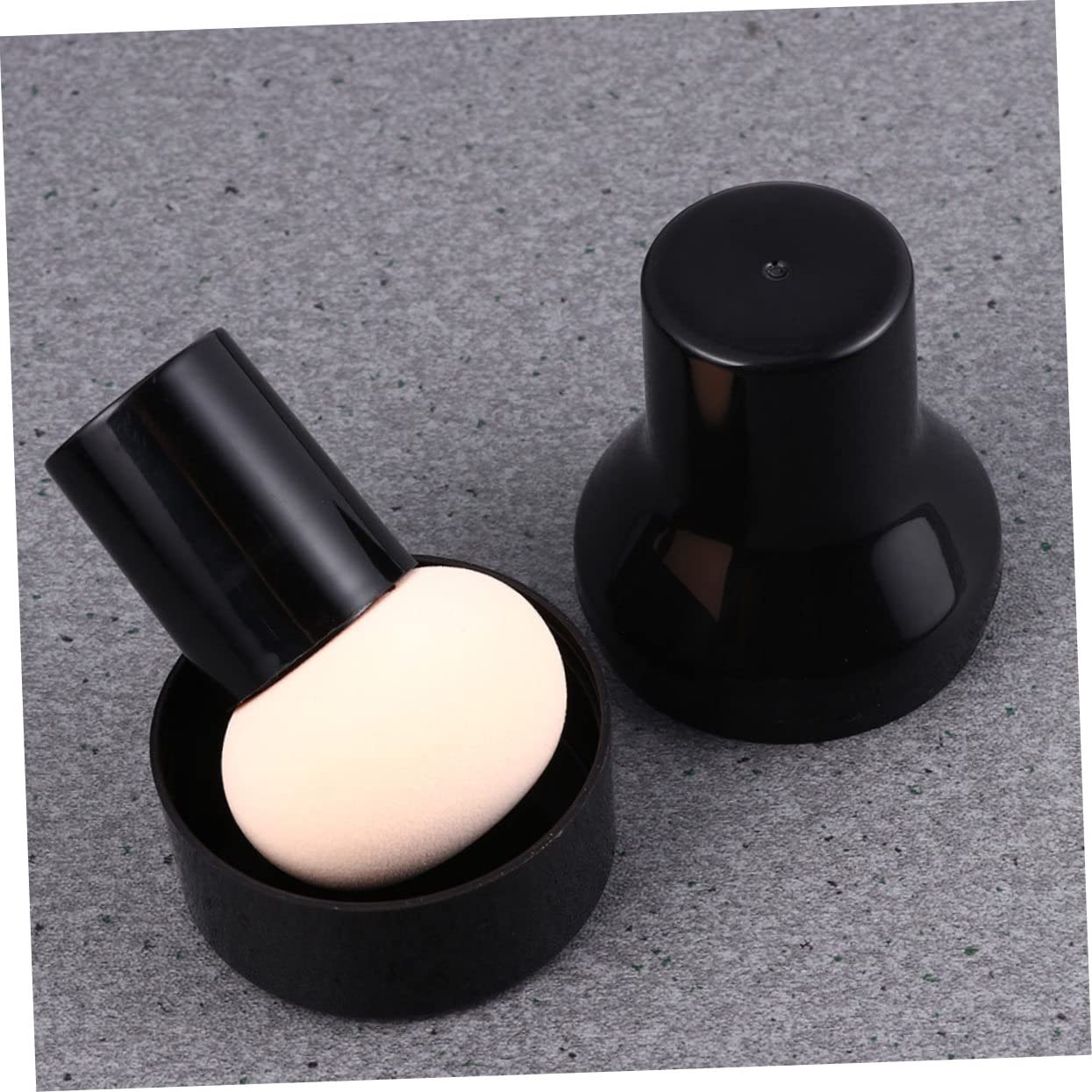 Mipcase 60pcs Mushroom Head Makeup Puff for Liquid Foundation Blush and Powder Dual-use Cosmetic Sponges for Wet Dry Application for Home Salon Use