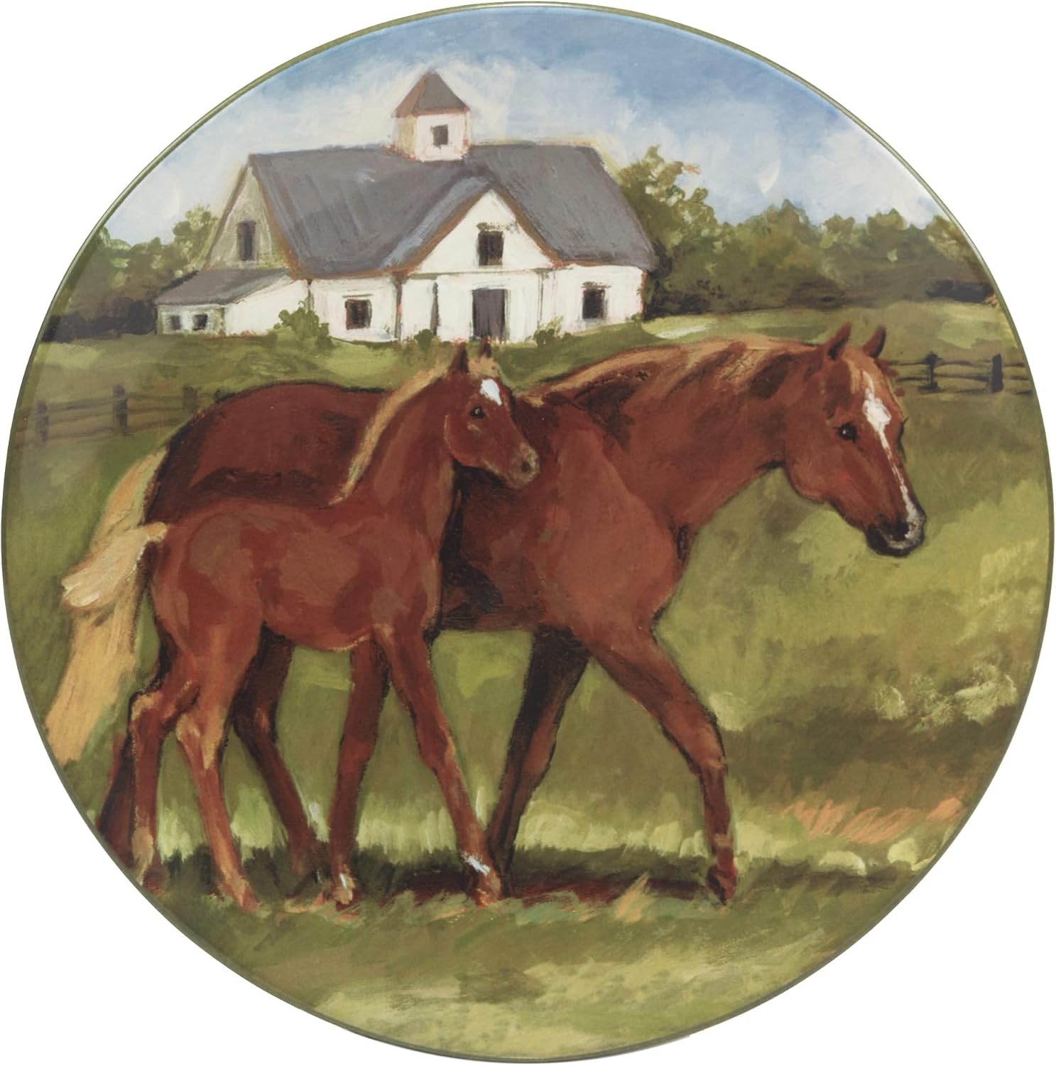 Certified International York Stables 10.5" Dinner Plates, Set of 4