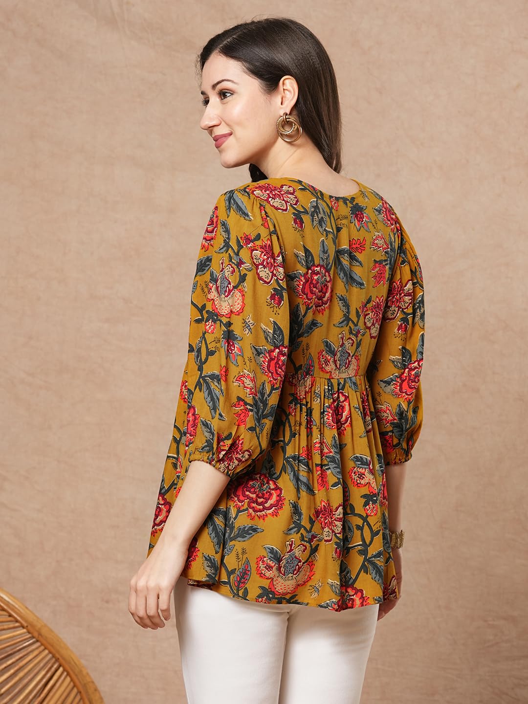 ANNI DESIGNER Shirt für Damen, Damenhemd, Hemd, Tops für Damen, normale Passform, formelle Hemden für Damen, Party-Western-Shirts für Damen, stilvoll, ausgefallene Hemden für Damen, bedruckte Hemden.