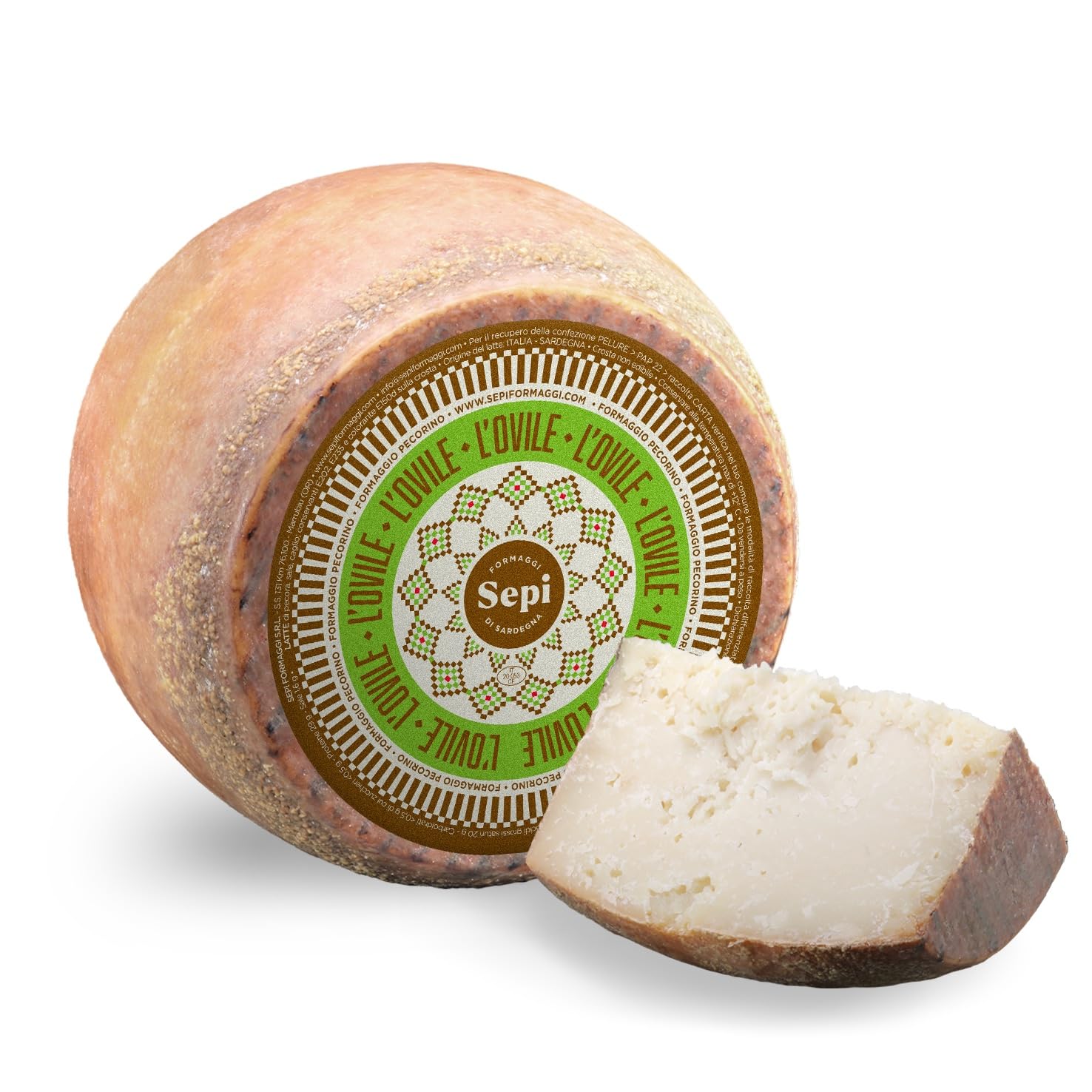 4 kg - L'Ovile - formaggio pecorino stagionato realizzato in Sardegna casari di Sepi Formaggi