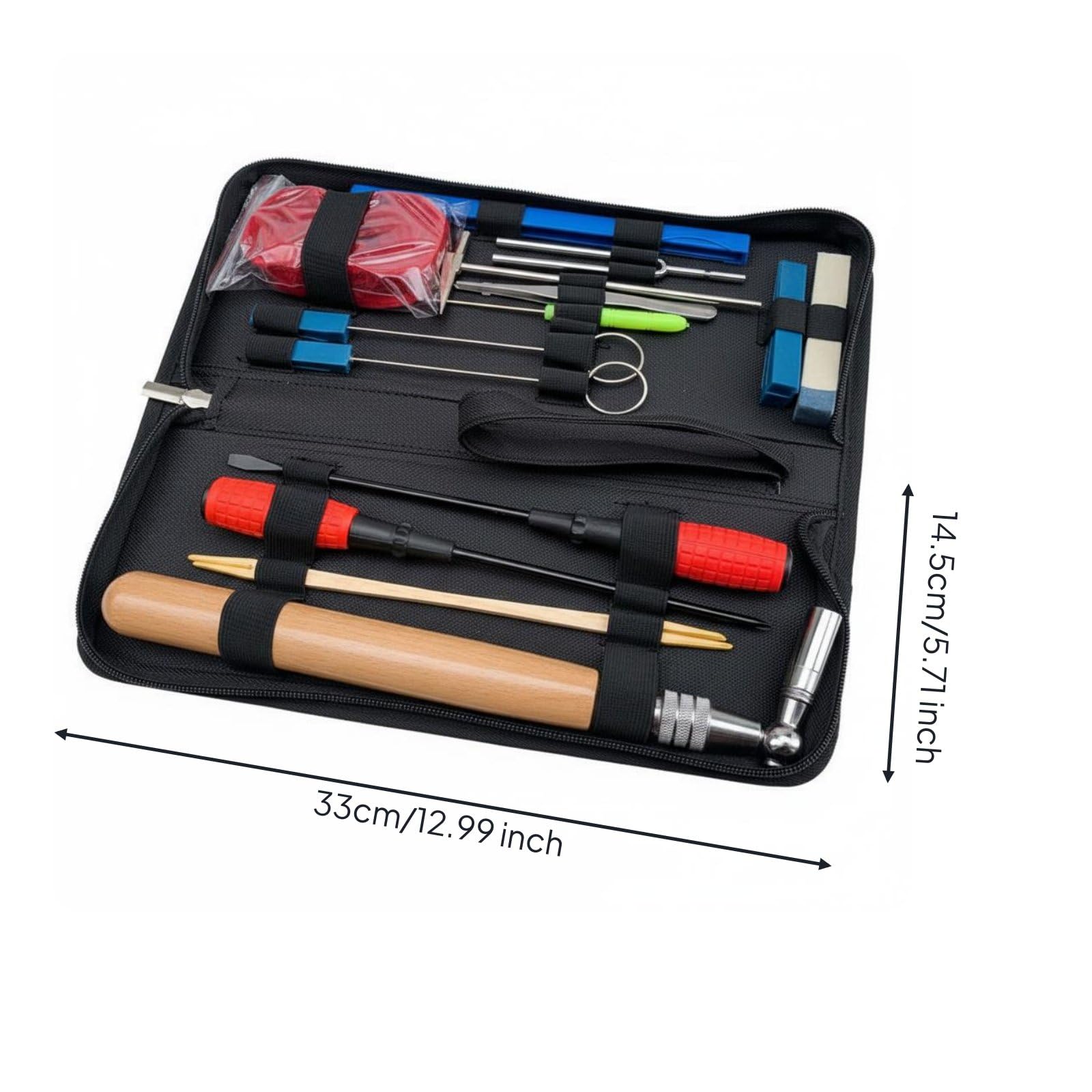 16 Einheiten Piano professionell Klavierstimmwerkzeug Set robuste Klavierstimmhammer Set für Klavierstimmer, Werkstatt, Musikschule