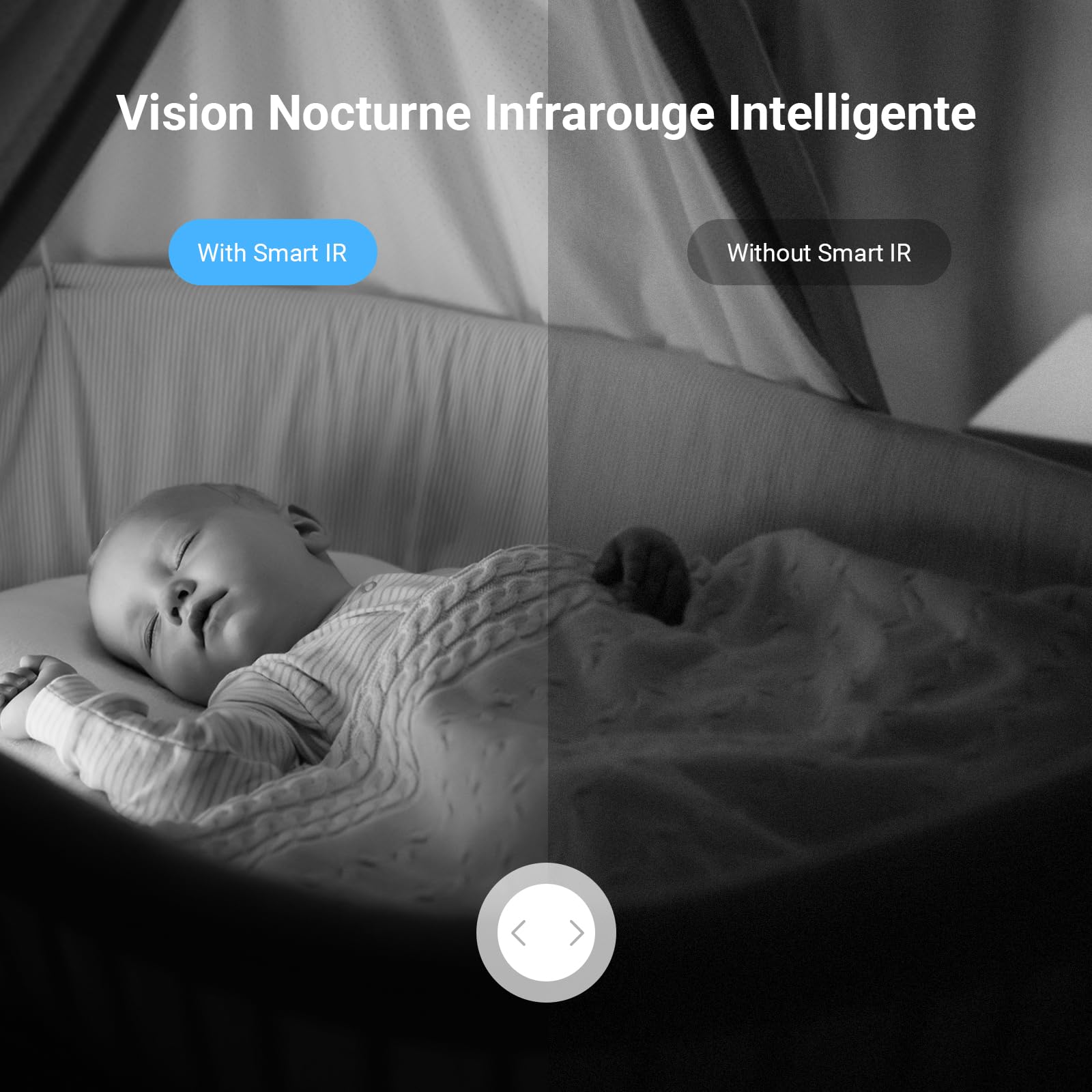 EZVIZ C6N Caméra Surveillance WiFi Intérieure 1080p, Pan/Tilt 360°, Vision Nocturne, Détection Mouvement