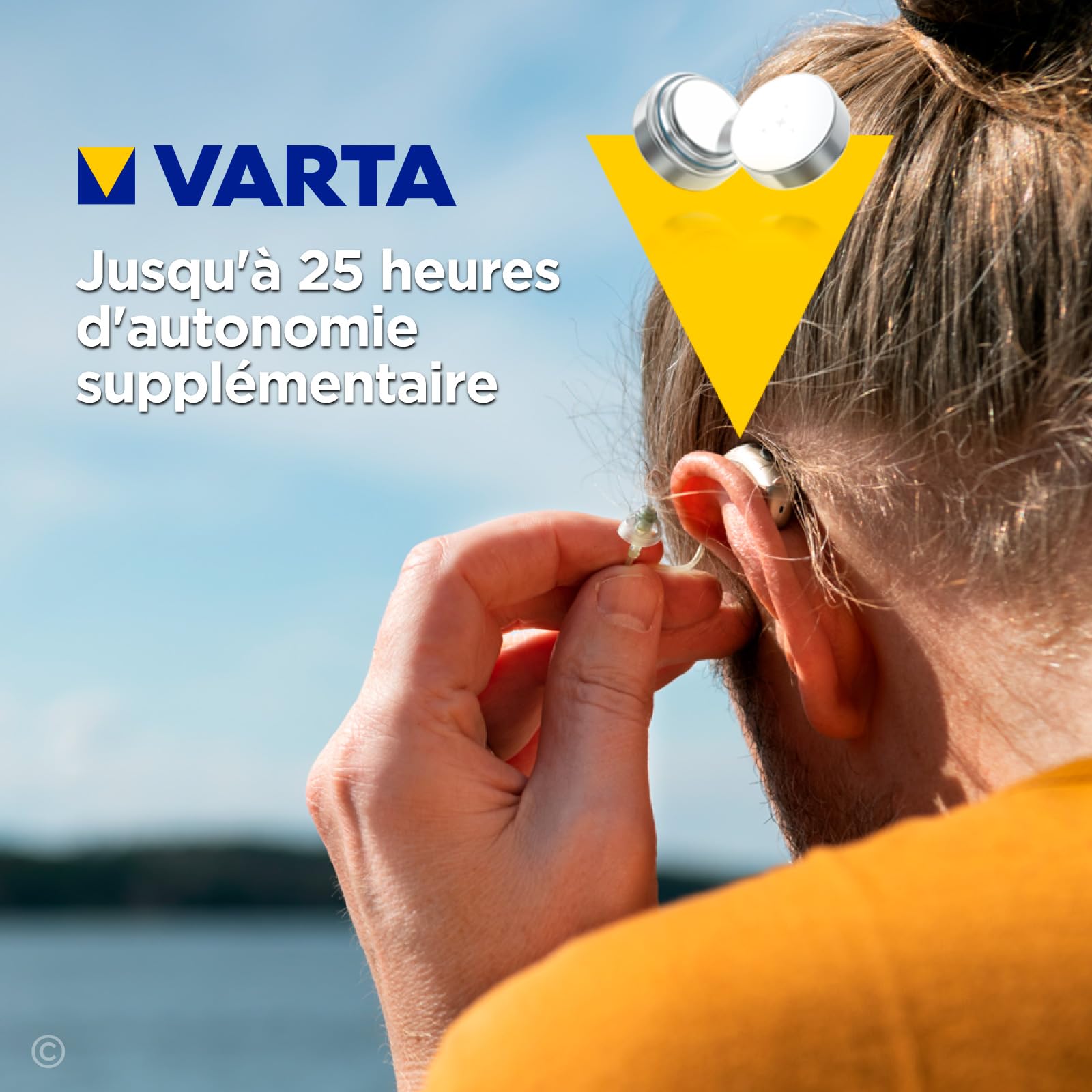 60 Piles Auditives Taille 312 (Marron) PR41 VARTA Zinc Air Tension Stable Longue Durée Résistantes aux Fuites Compatibles avec Tous Les Dispositifs Made in Germany - 10 Blisters de 6 Piles - 5