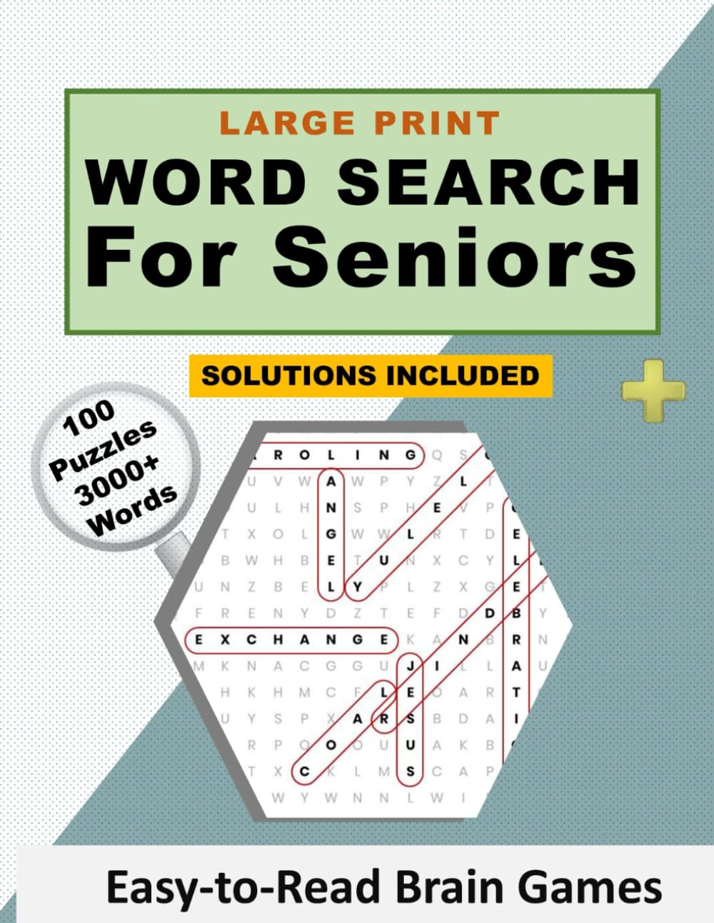 Large Print Word Search for Seniors: Easy-to-Read Brain Games