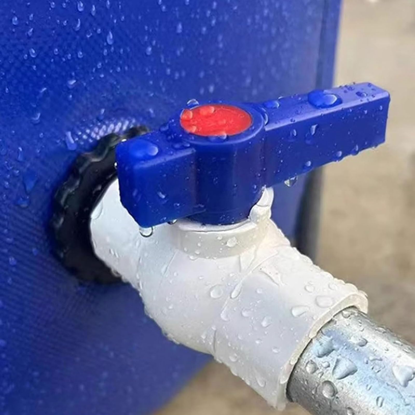 Barril de recogida de agua de lluvia, tanque de vejiga de agua portátil, bolsa de agua de gran capacidad con válvula de drenaje para jardín y estanque de peces sistema de cosecha