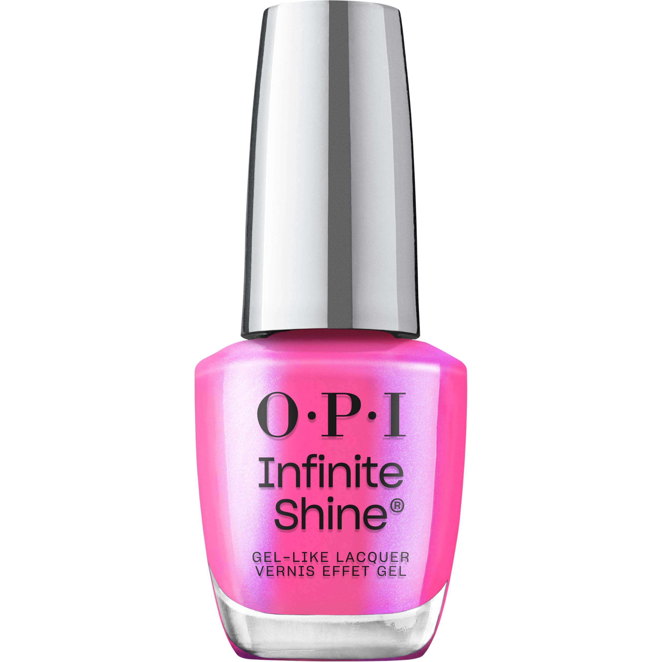 OPI Infinite Shine Brighter Daze Ahead | Opaque Frosted Pastel Pink with Blue Pearl Shimmer Crème Long Wear Nail Polish | Trip to the Brite Side | Summer 2026 Collection