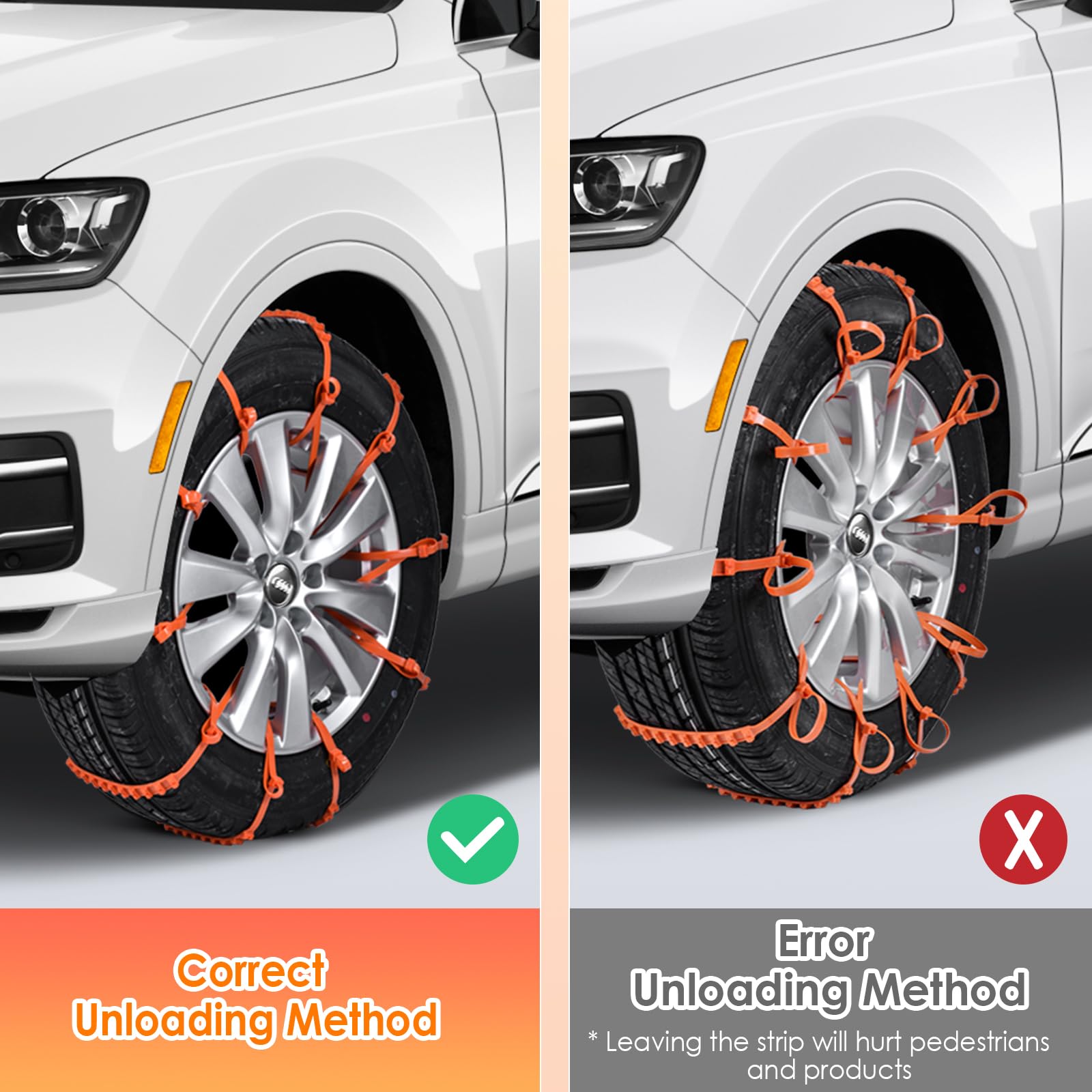 Chaînes Neige,Roues Antidérapantes épaisses Et Larges Pour Véhicules Universels, Chaîne Pour