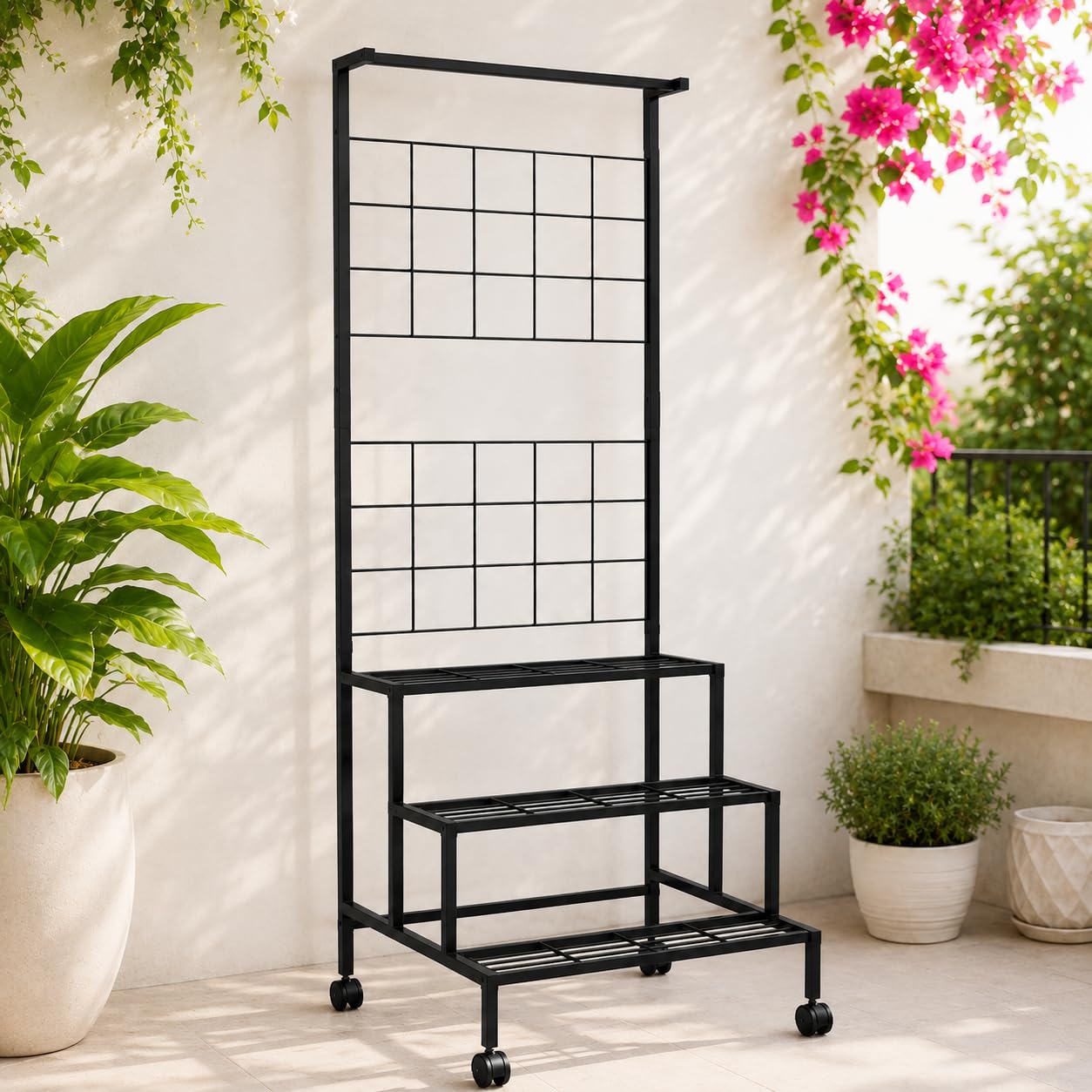 Bloom Plant Stand - Outdoor & Indoor Metal Stand -11