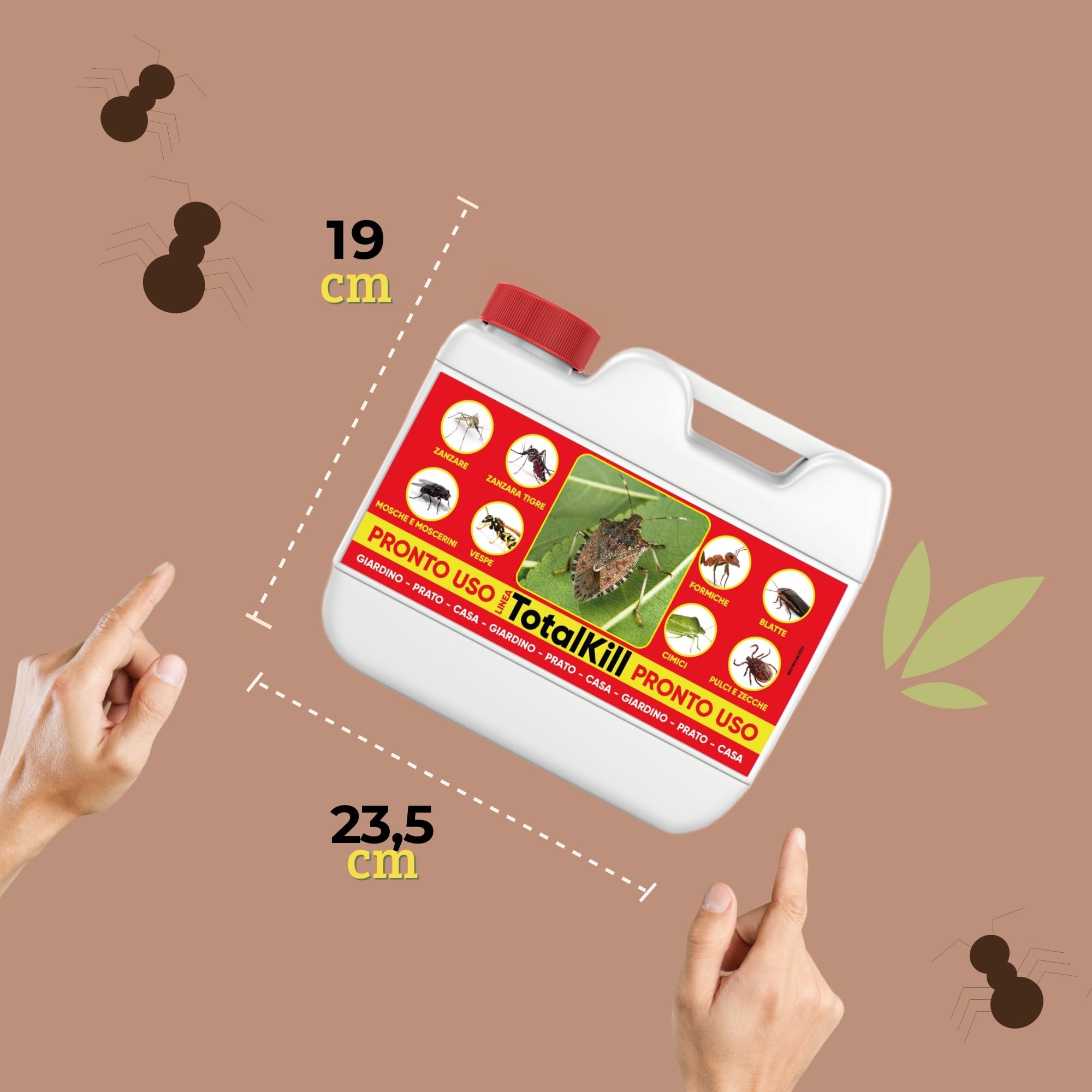 Albagarden - Insetticida Cimici - Rapida Azione - Spray Repellente Cimici - Veleno Per Insetti e Scarafaggi - Per Giardino E Casa - 3 Litri