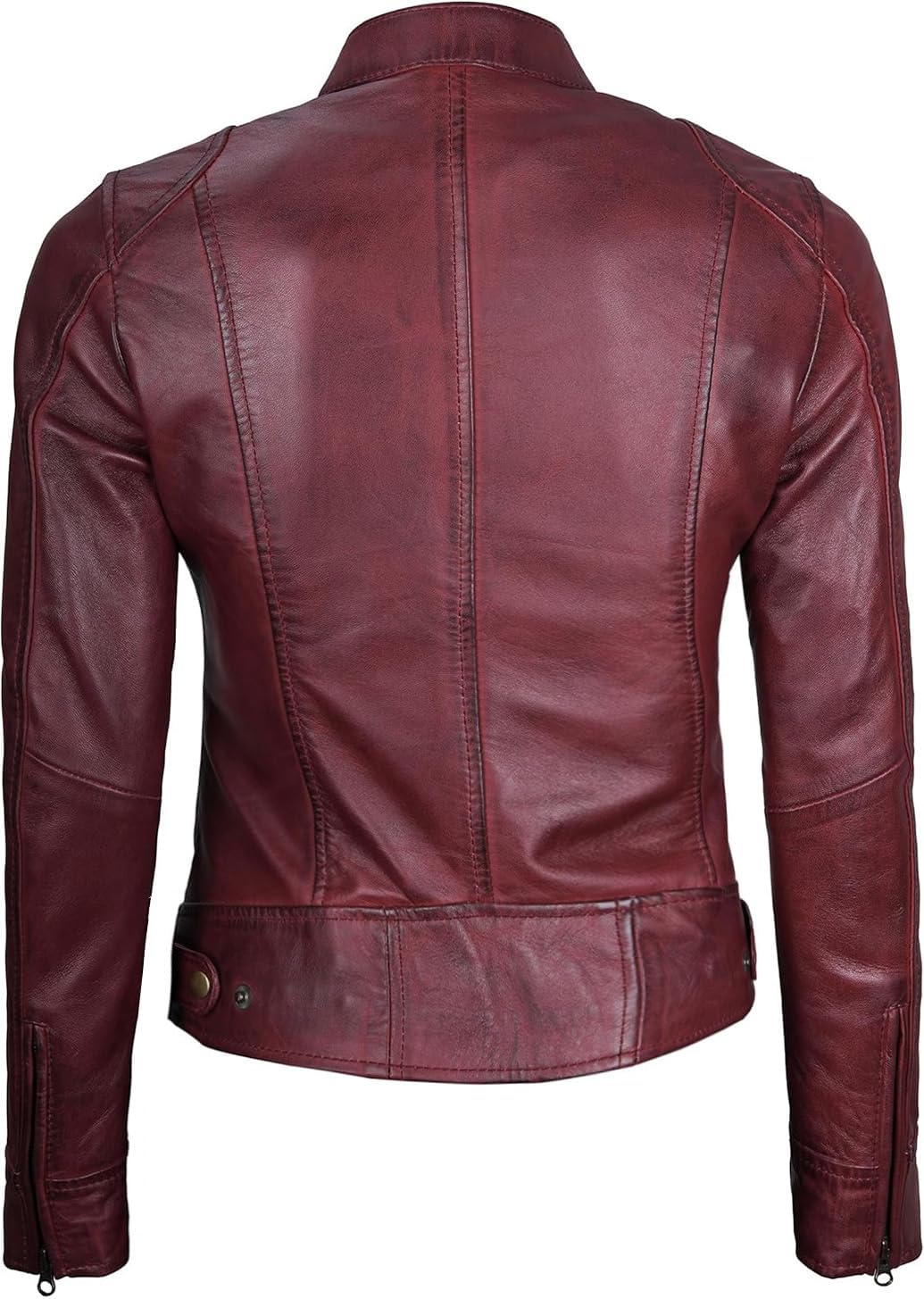 Decrum Leather Jackets For Women - Cafe Racer Style Casual Womens Leather Jacket - Image 5