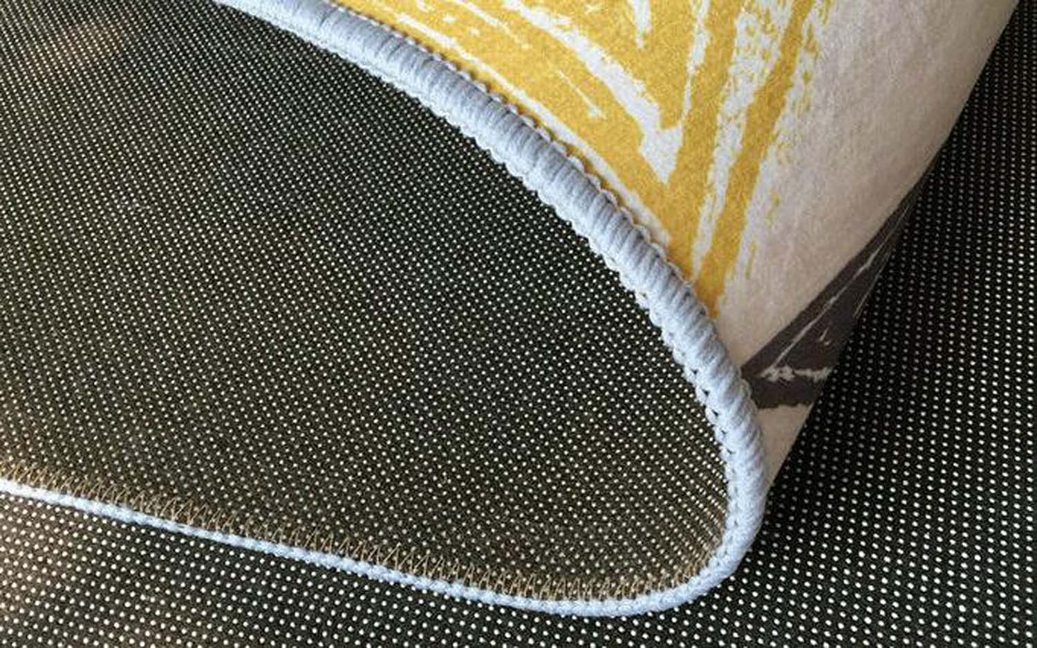 Dhao Cotton Tapis Rond Lavable en Machine Motif Mandala Européen pour Salon Chambre à Coucher Bureau Style Folk Épaississement Différentes Tailles Tapis Ø 180 cm
