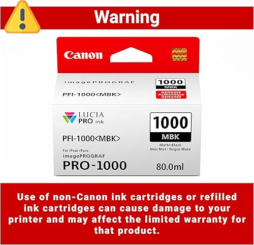 Miniatura 3 de Canon Ink Lucia PRO PFI-1000 Depósito de tinta individual negro mate