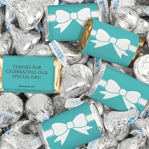 116 piezas de dulces de boda en miniatura, chocolate y besos (1.50 libras) - Arco