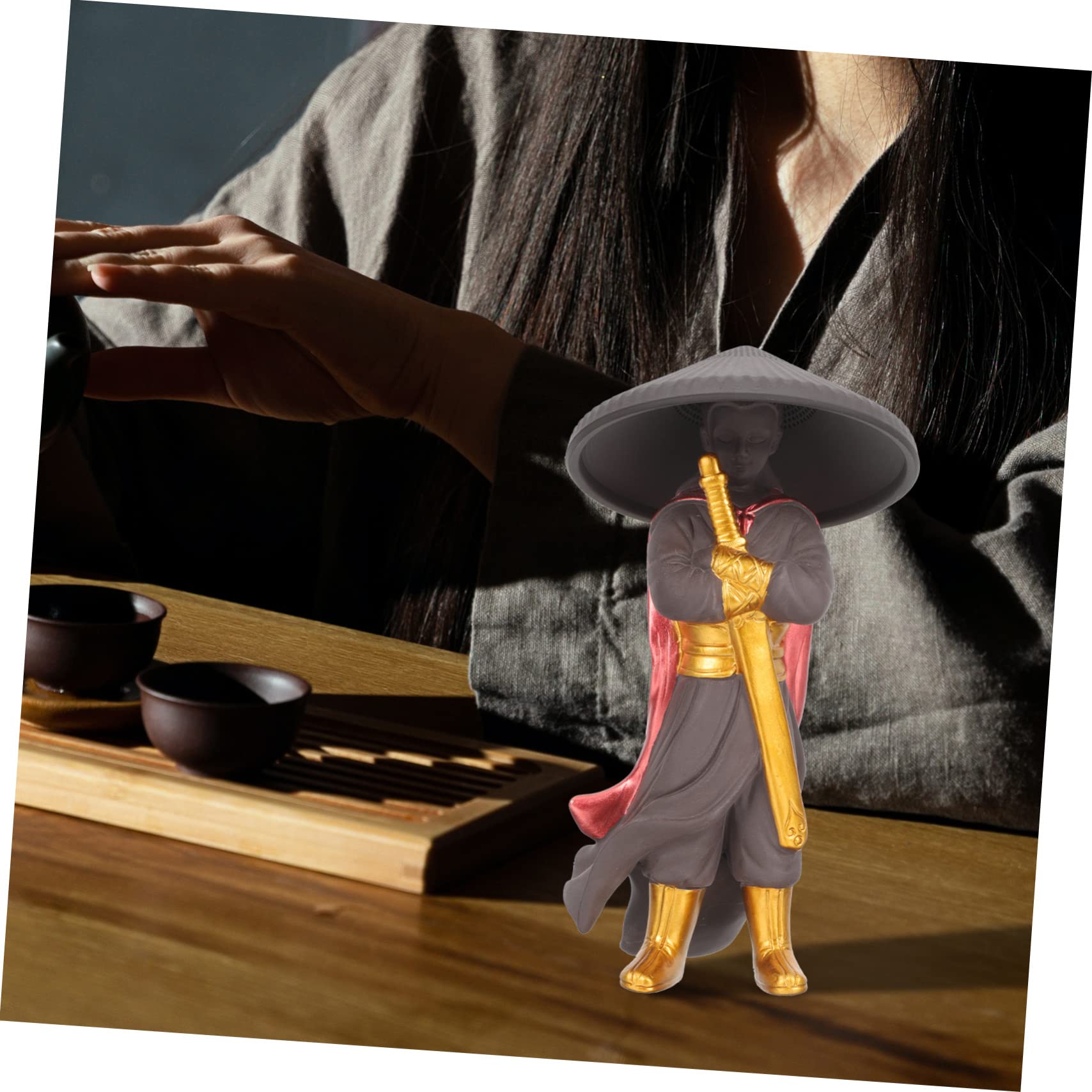 ORFOFE Infusor de Té Decorativo de Cerámica para Ceremonia Kung Fu | Acabado Creativo y Sencillo, Artesanía Fina, Pieza para Inauguración del Hogar