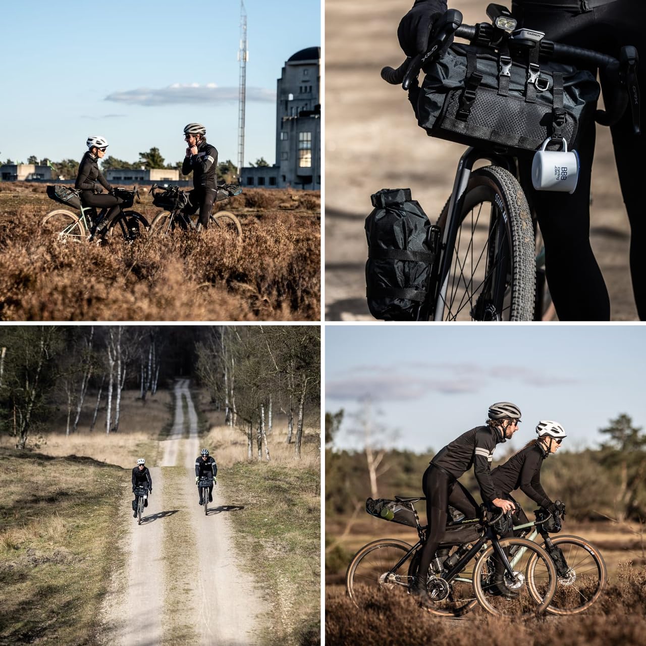 BBB Torba na kierownicę rowerową, składana torba rowerowa, 10 l, wodoodporna, z paskiem na ramię, lekka, sucha torba, akcesoria do toreb rowerowych, FrontFellow BSB-141, czarna