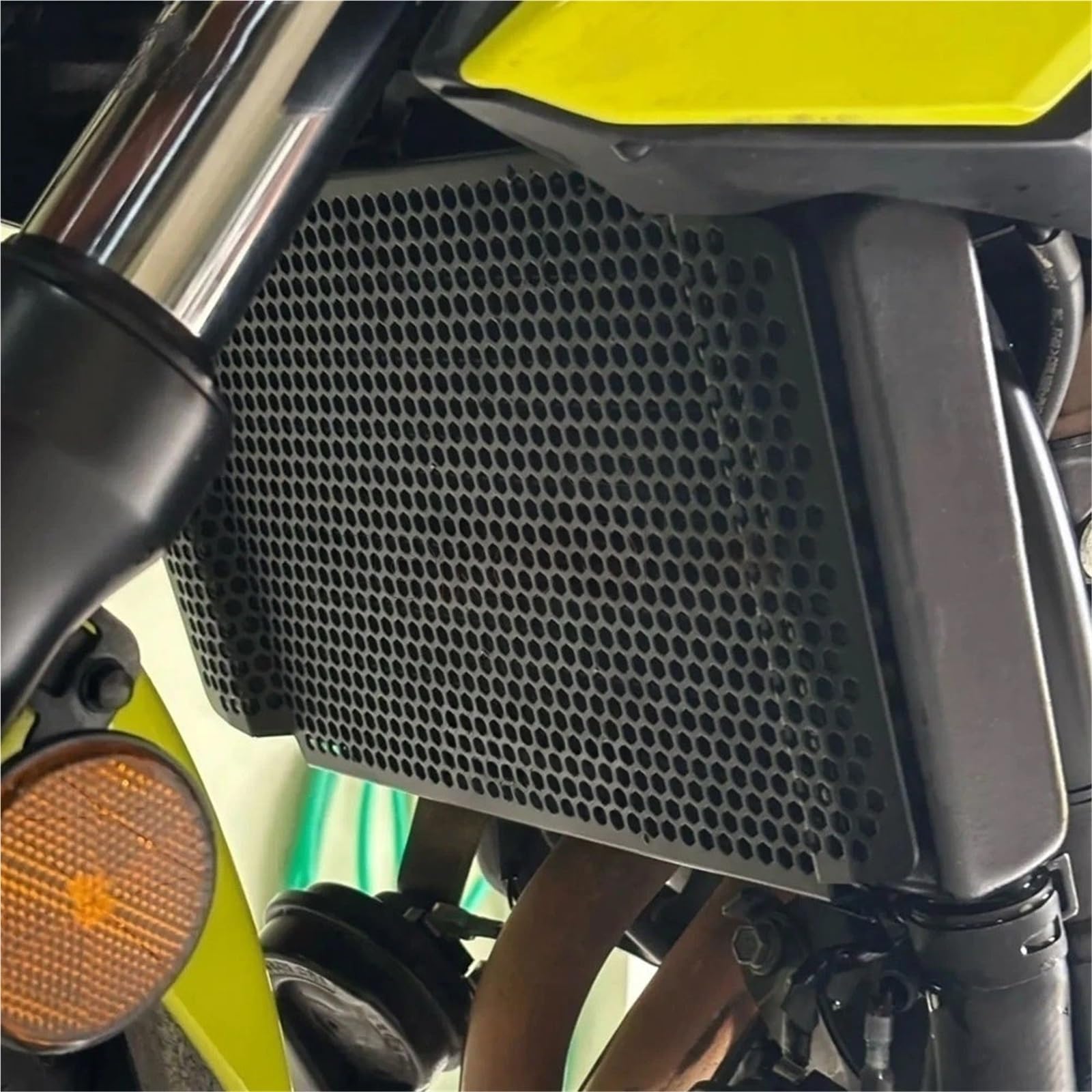 Rejilla de radiador Compatible Con Ho&nda CB500 Hornet CBR500R CB500F 2024-2026 Motor Cubierta Rejilla Protectora Radiador Enfriador Tanque Agua Protector Bisel(A CB500F)