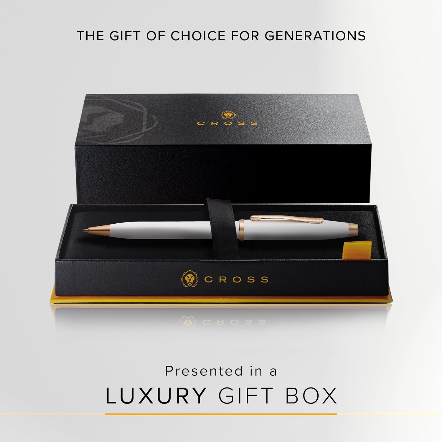 Cross Century II Ballpoint Pen Pearlescent White Lacquer