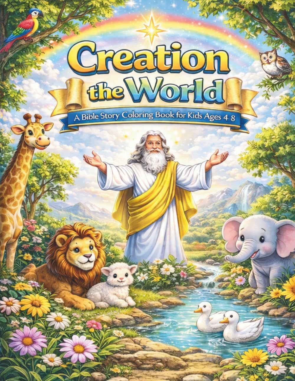 Creation of the World Coloring Book (Bible Coloring Stories for Kids)