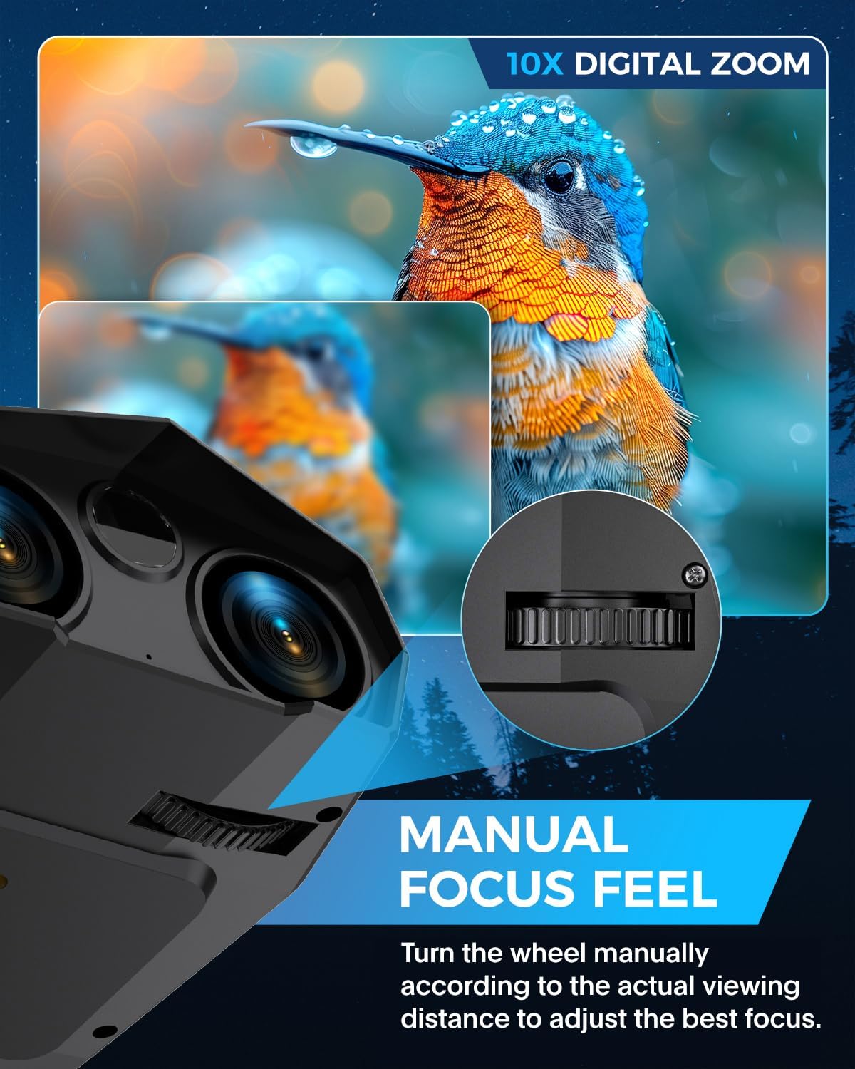 iPalamila Night Vision Binoculars 5K 5000mAh 32GB TF Card