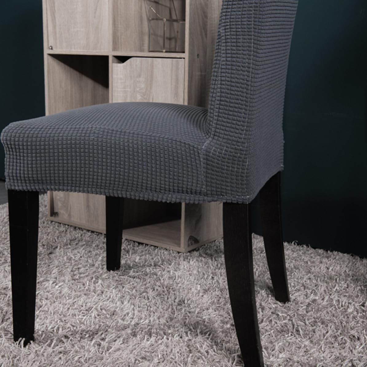6 Piezas Funda de Silla de Poliéster y Spandex Elástica