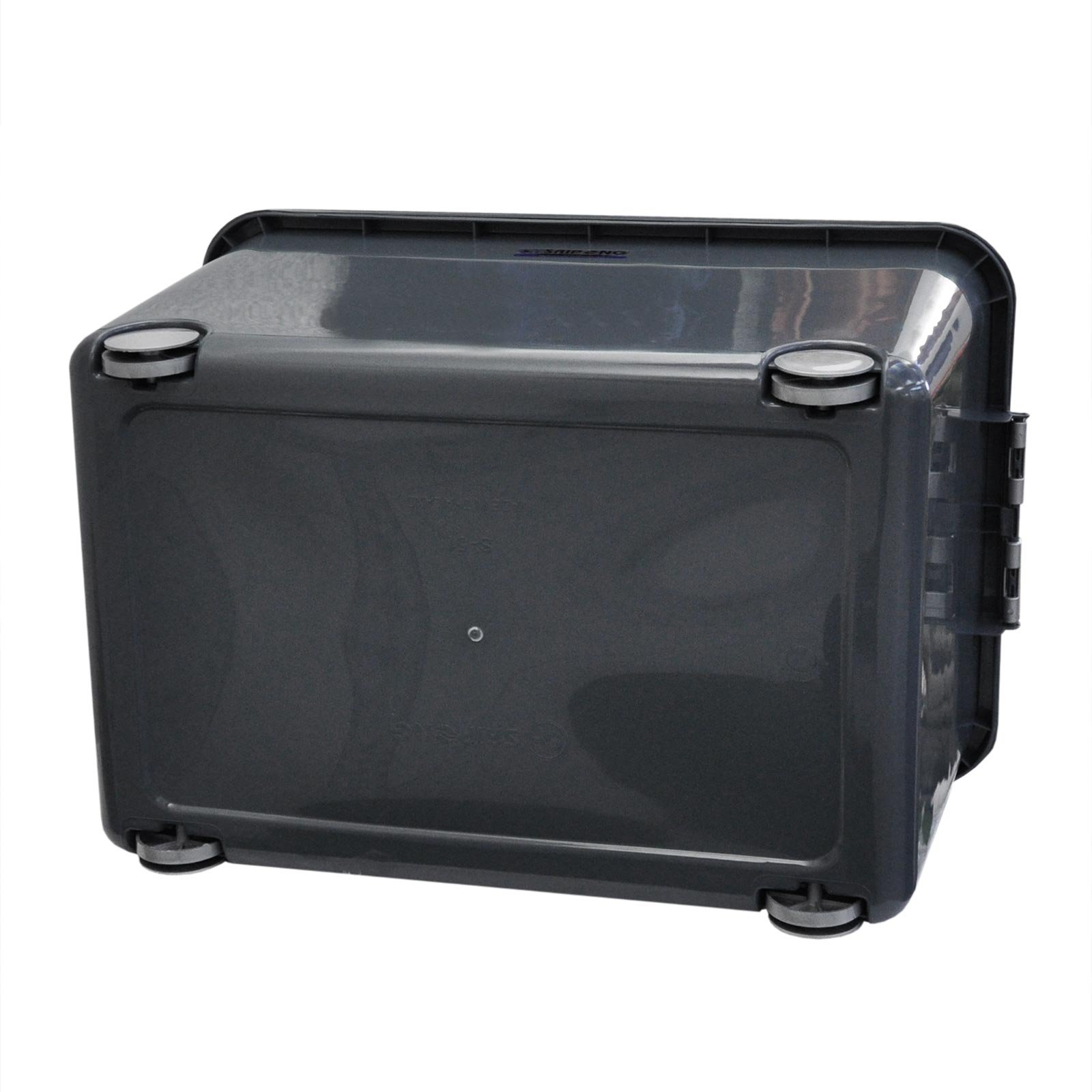 Wilai Set: 3 Aufbewahrungsboxen mit Deckel und Rollen 45 Liter grau (3x22321)