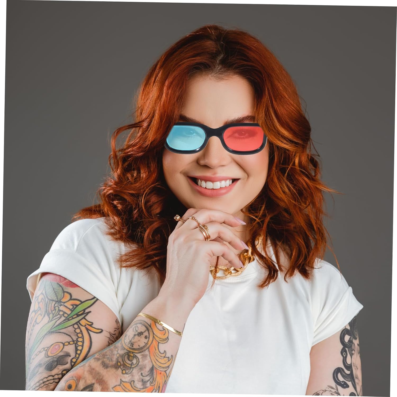 3D Glasses for Movies Plastic 3D Movie Glasses for TV Projector and Phone Universal Viewing Eyewear for Home Cinema