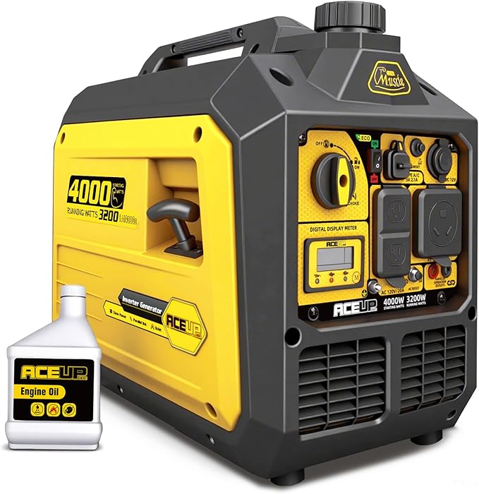 Aceup Energy 4000 Watt Inverter Generator Portable 149cc