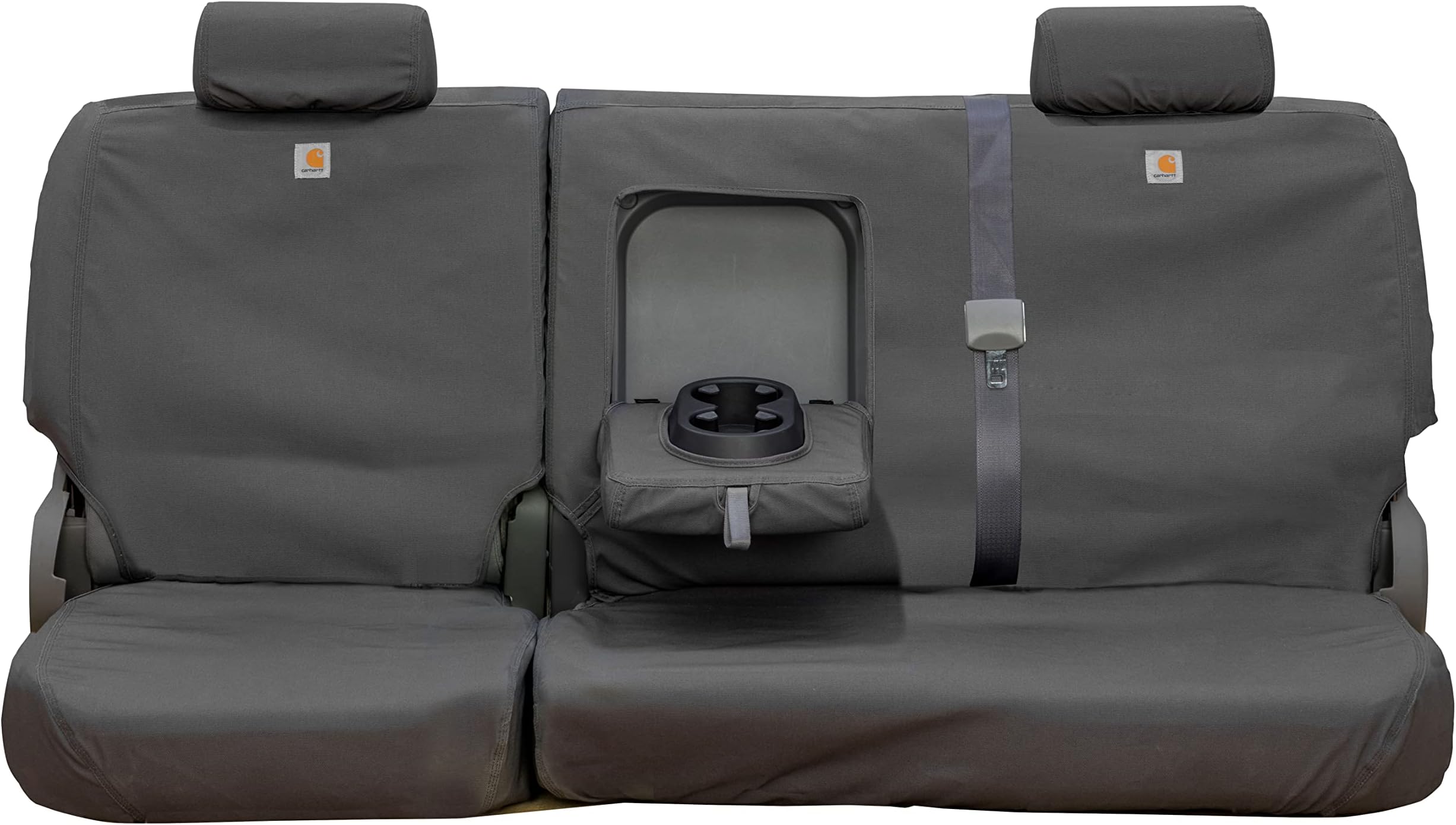 Covercraft-SSC8375CAGY Carhartt SeatSaver Second Row Custom Fit Seat Cover for Select Chevrolet/GMC Models - Duck Weave (Gravel)