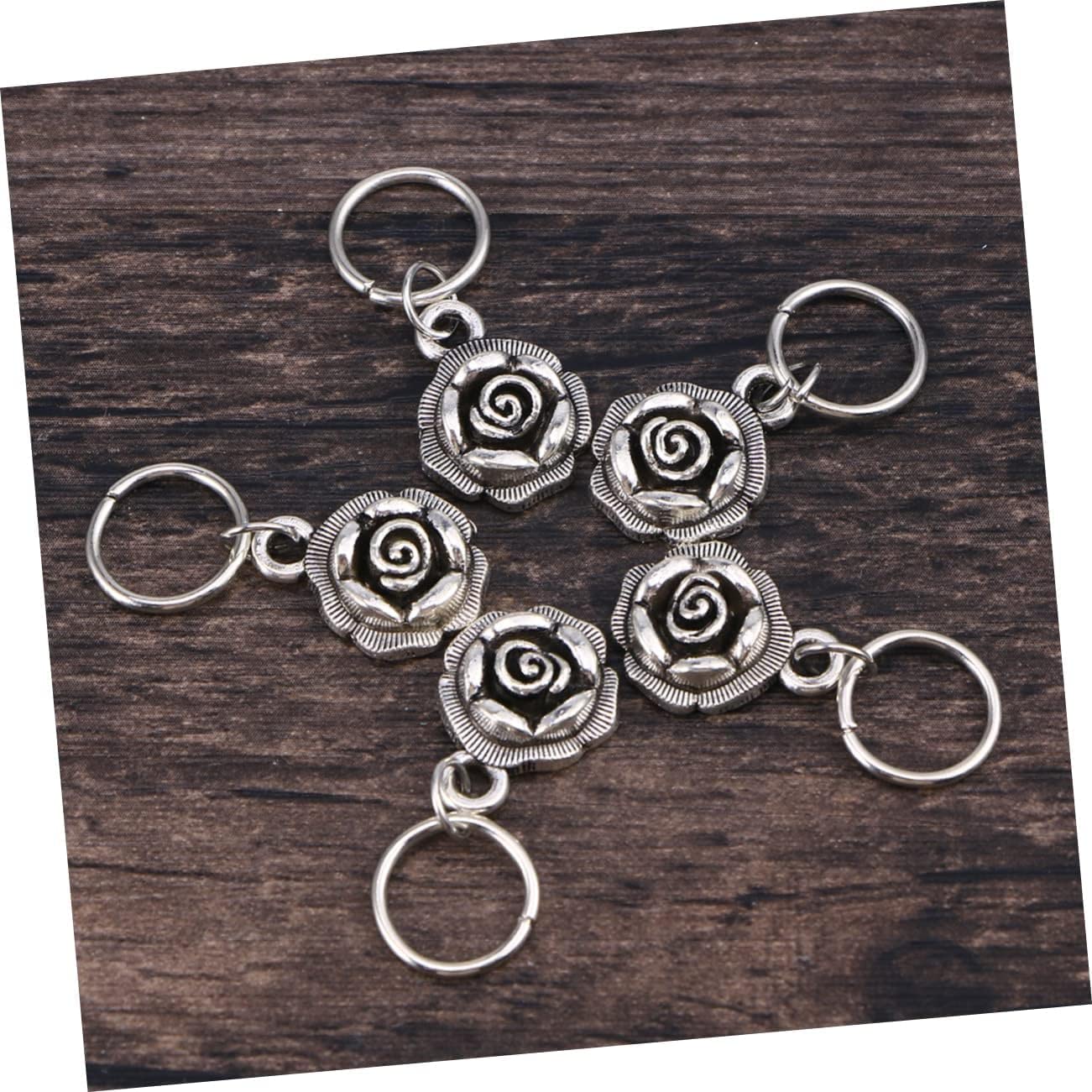 Spinki do włosów Spinki do włosów dla kobiet 105 szt. Akcesoria samochodowe Bling dla kobiet Włosy na warkocze Metalowe spinki do włosów do dredów Metalowe mankiety Pierścień do włosów Dekoracje DIY T