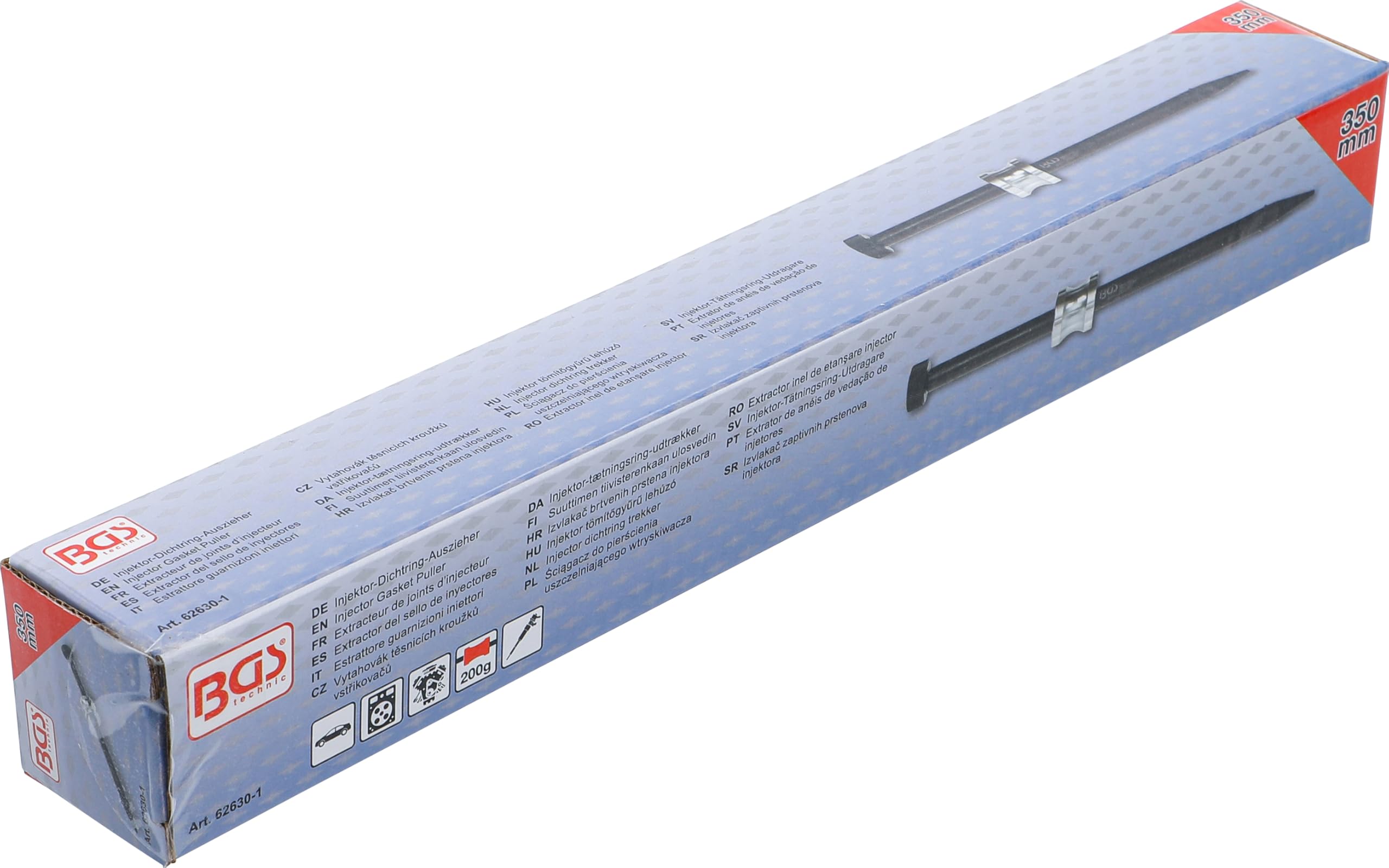 BGS 62630-1 | Estrattore guarnizioni iniettori | 350 mm
