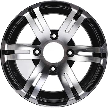 ATV Wheel Rim 12" ATV Wheel Rim Hub Aluminum Alloy High Strength Heavy Duty Replacement for Quad Bike Go Kart Golf Cart Off-Road Vehicles Rear