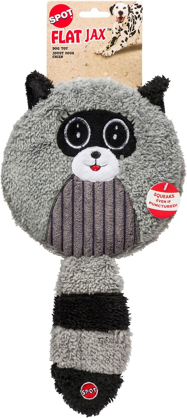 SPOT Flat Jax – Dog and Puppy Toy with Durable Jumbo Size Squeaker That Keeps on Squeaking Even if Punctured, Great for Light and Moderate Chewers,13inch