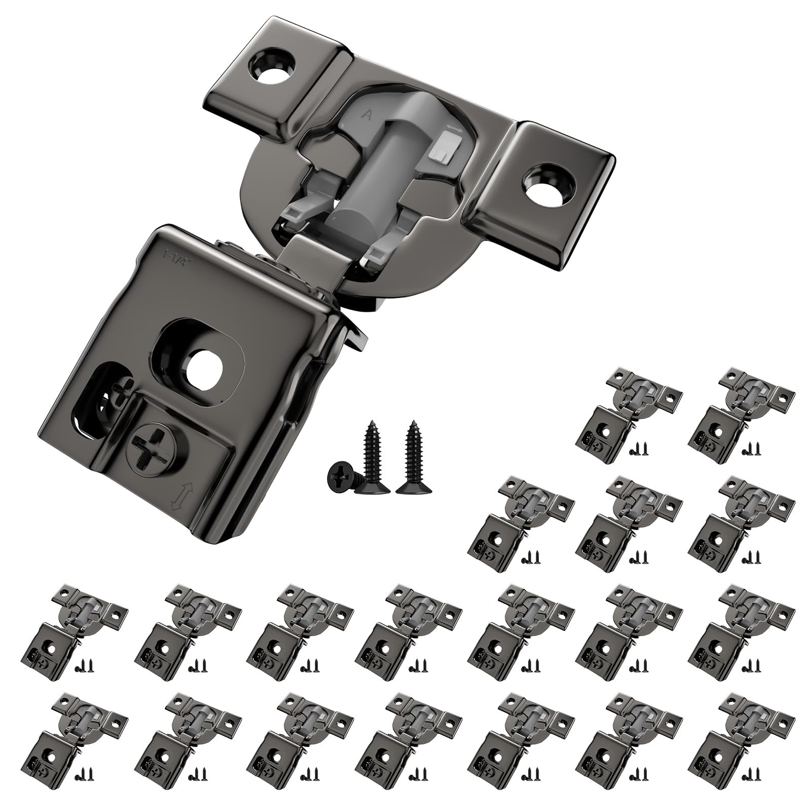 Mousike Soft Close Hinges - 40 Pack for Kitchen Cabinets -15