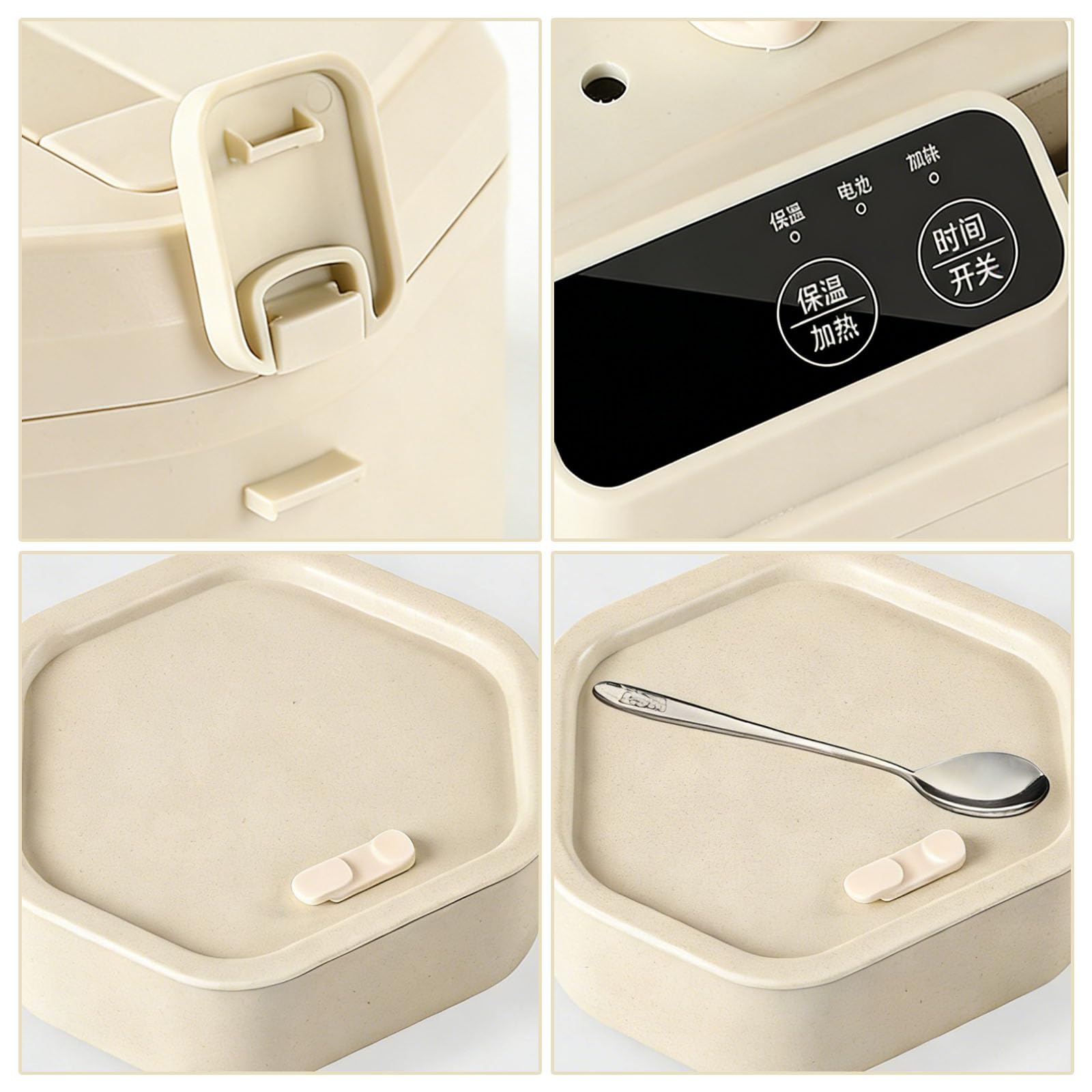 Fiambrera térmica de acero inoxidable con capacidad de 1 litro, ideal para trabajadores y viajeros, calentador de comidas de viaje