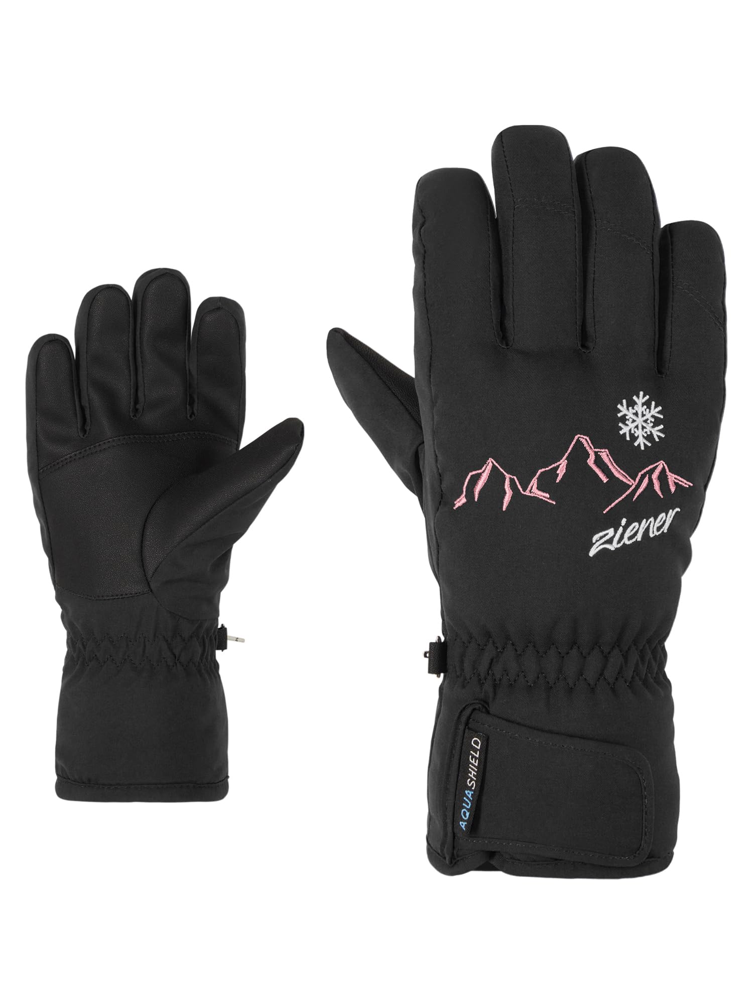 Ziener Children's LAILLA Ski Gloves/Winter Sports | Waterproof, PFC Free, Black, 3