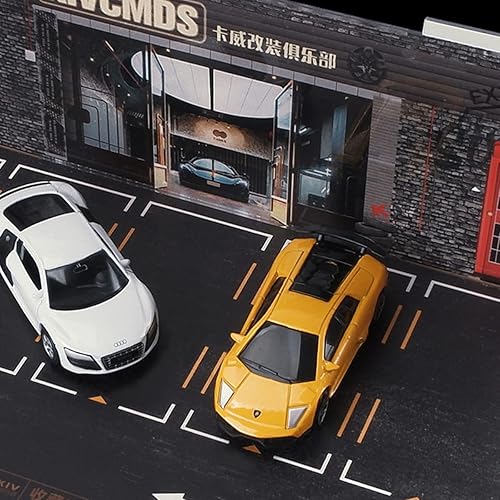 Miniatura 9 de kivcmds Vitrina de modelo de vehículo a escala 164 de 3 niveles para coleccionistas de autos deportivos y modelos Lego, soporte de exhibición para