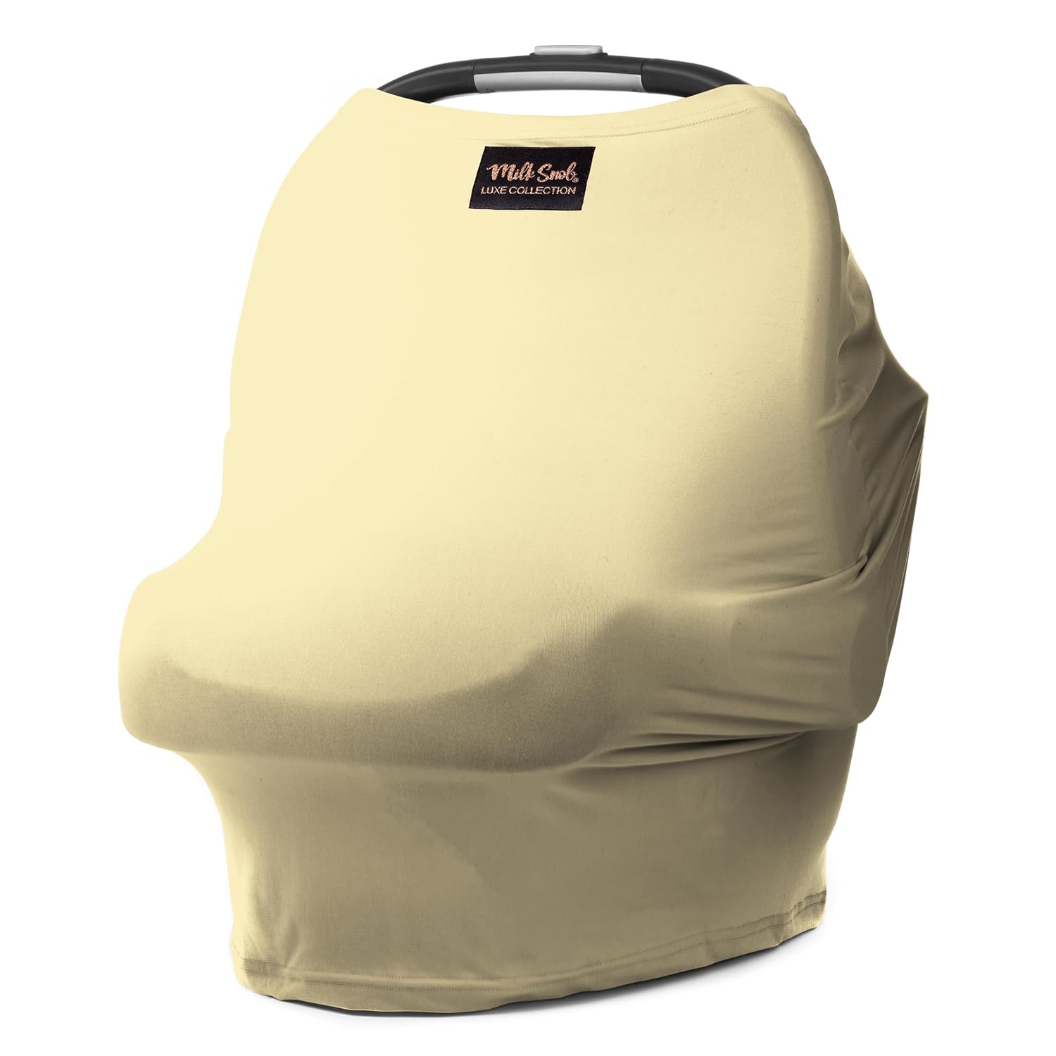 Milk Snob Original 5-in-1 Luxe Nursing Cover in Buttercup - Added Privacy Breastfeeding Cover, Car Seat Cover for Carrier, Stroller, High Chair, Shopping Cart, Lounger Canopy, Newborn Essentials