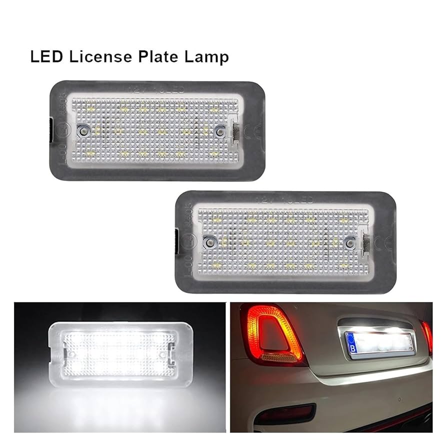 まっちさんFIAT500 アバルトLEDライセンスバルブ アバルト アバルト595/695 , フィアット500 LED ライセンス