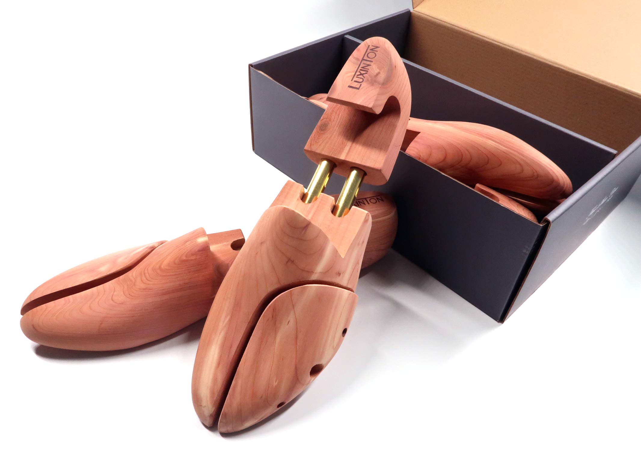 Luka Mens Twin Tubed Cedar Shoe Trees with Hooked Heels 2-pack for 2 Pairs of Shoes product thumbnail 4